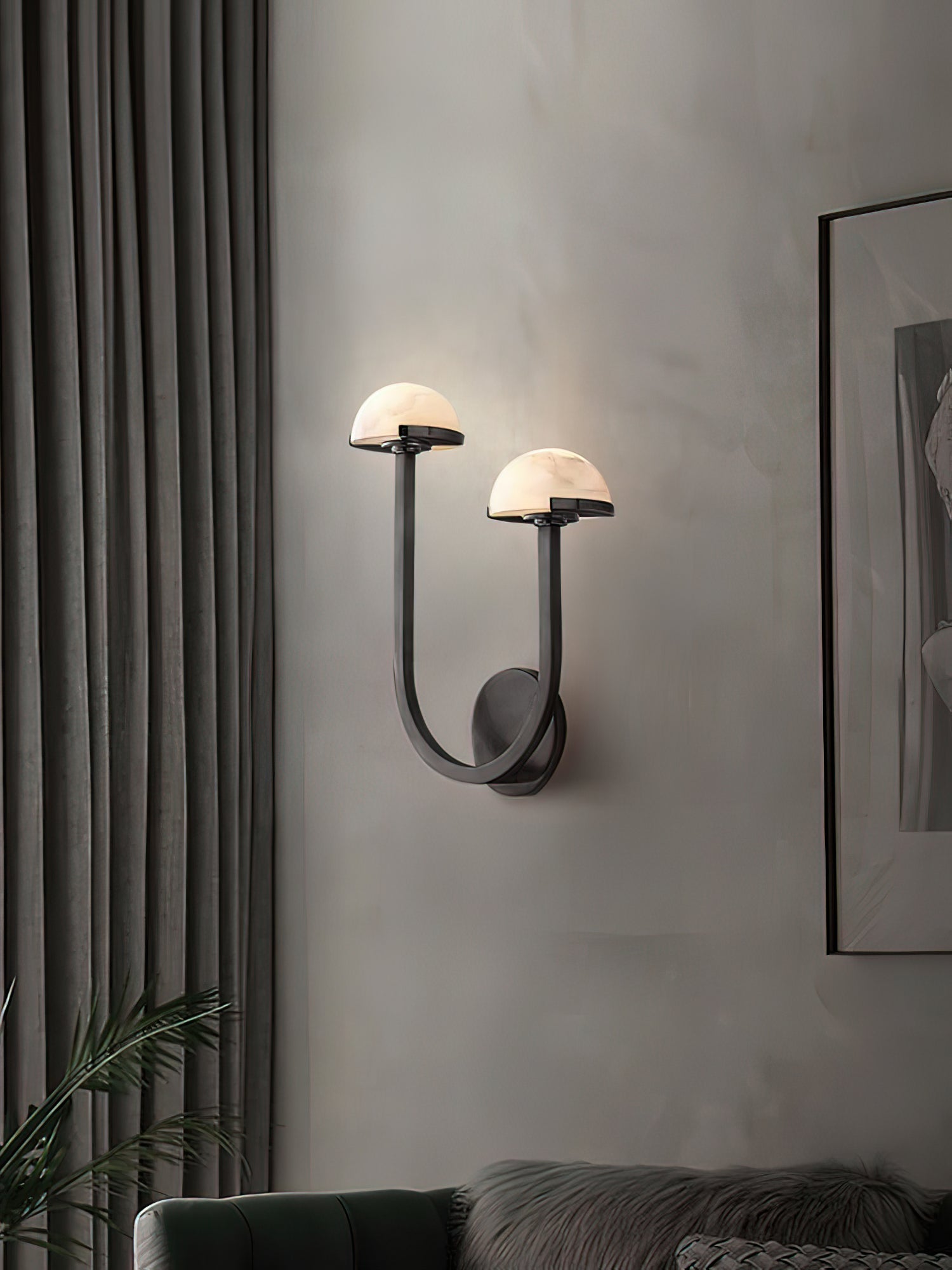 Vitalira Double Alabaster Wall Light - Blowlighting