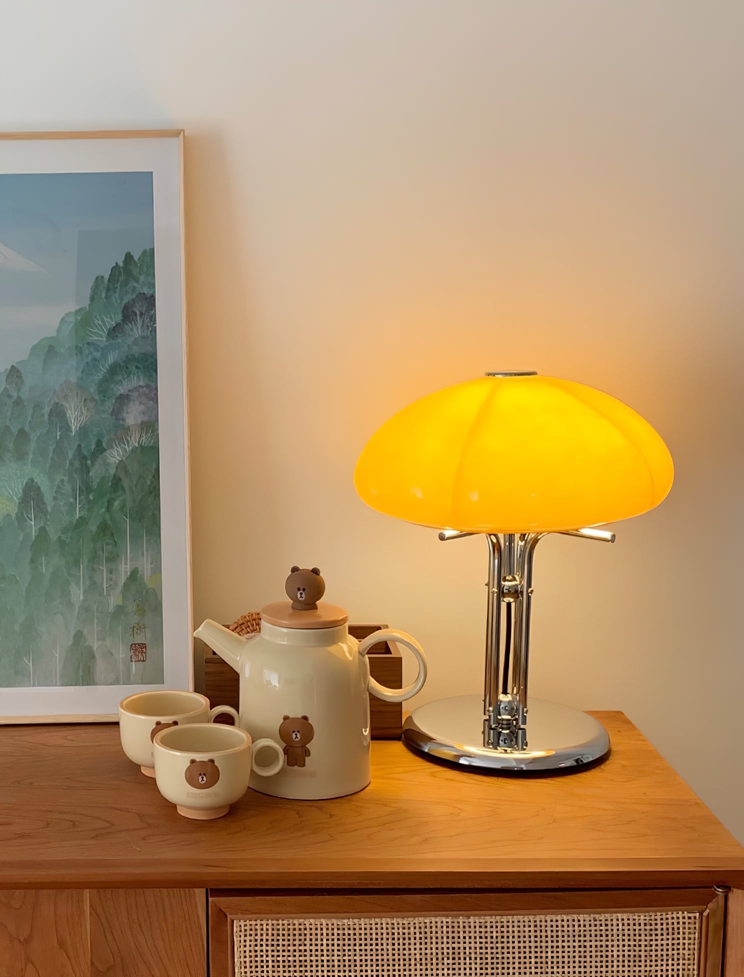 Mushroom Bauhaus Table Lamp - Blowlighting