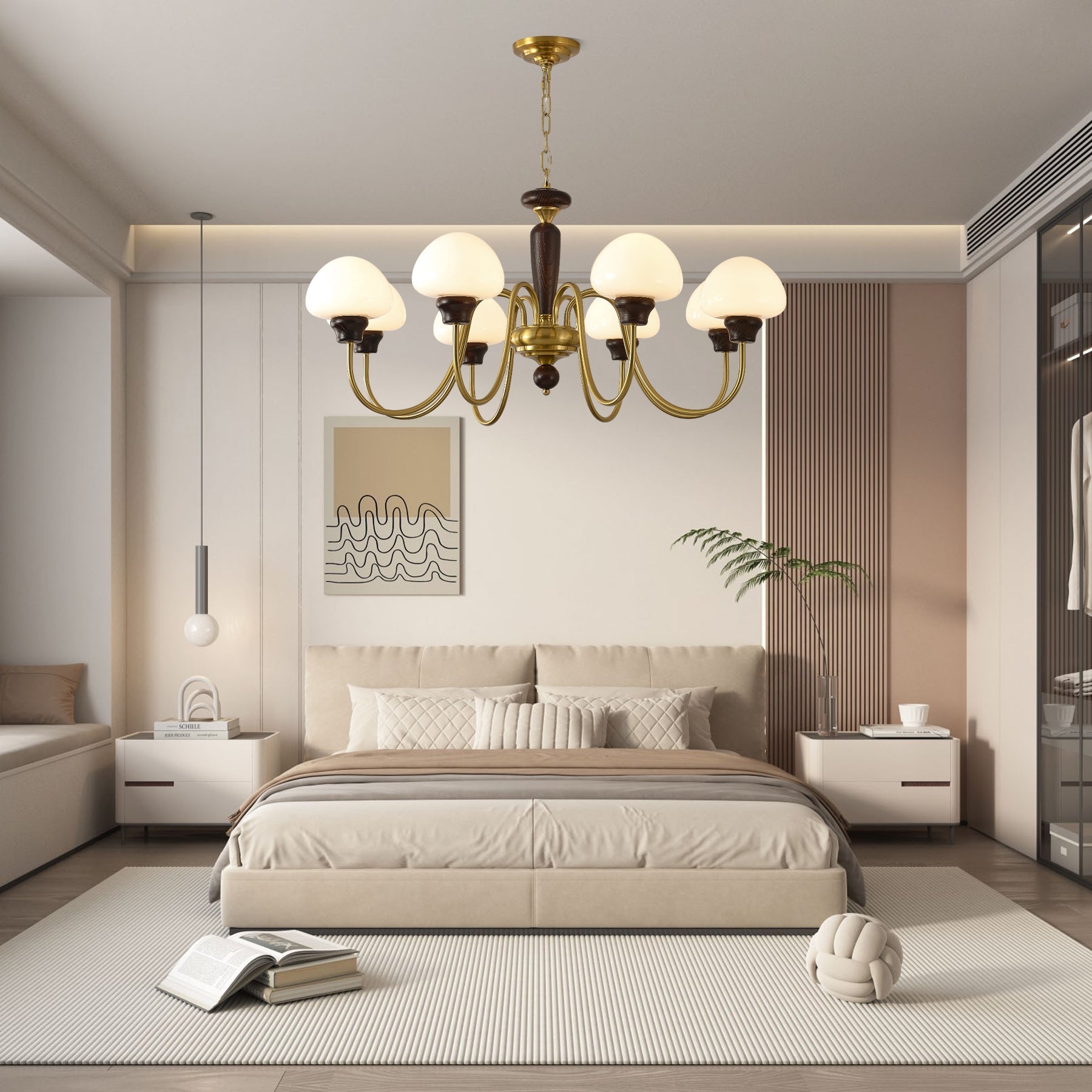 Mushroom Cap Chandelier - Blowlighting