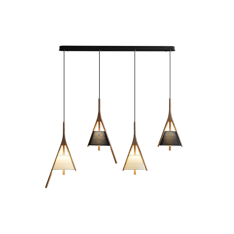 Zovenarae Triangular Wood Pendant Light - Blowlighting
