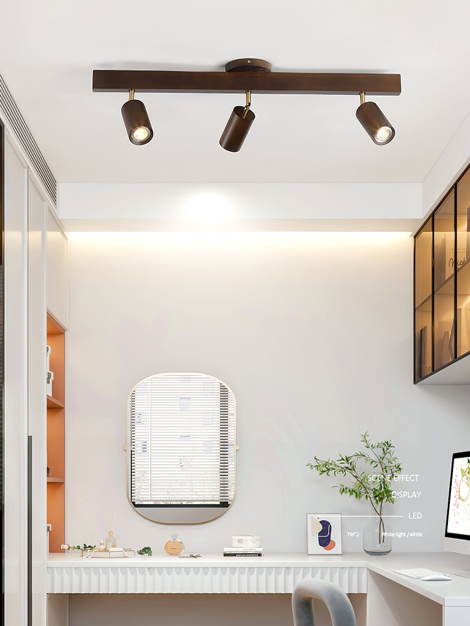 Natural Wood Beam Spotlight Light - Blowlighting