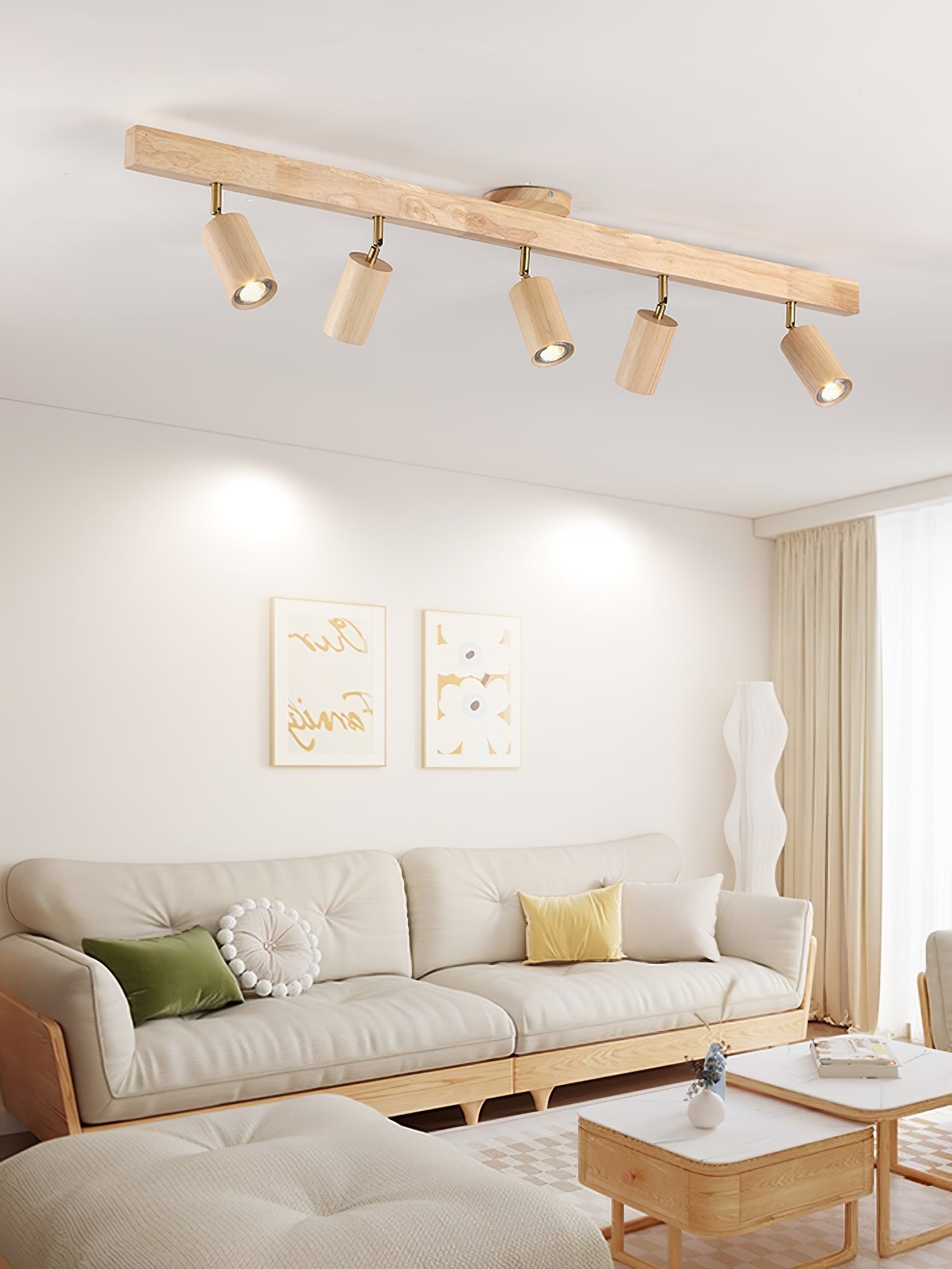 Natural Wood Beam Spotlight Light - Blowlighting