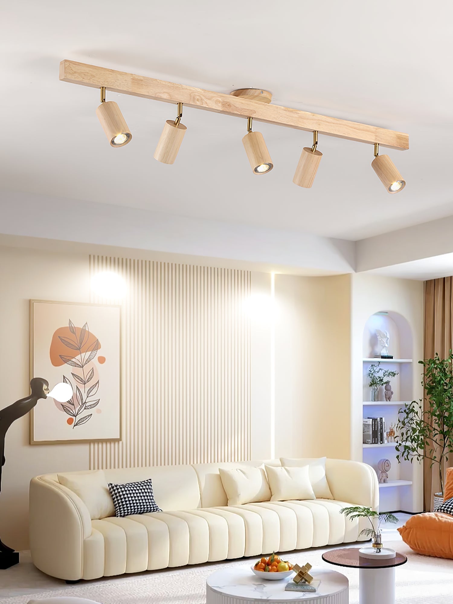 Natural Wood Beam Spotlight Light - Blowlighting
