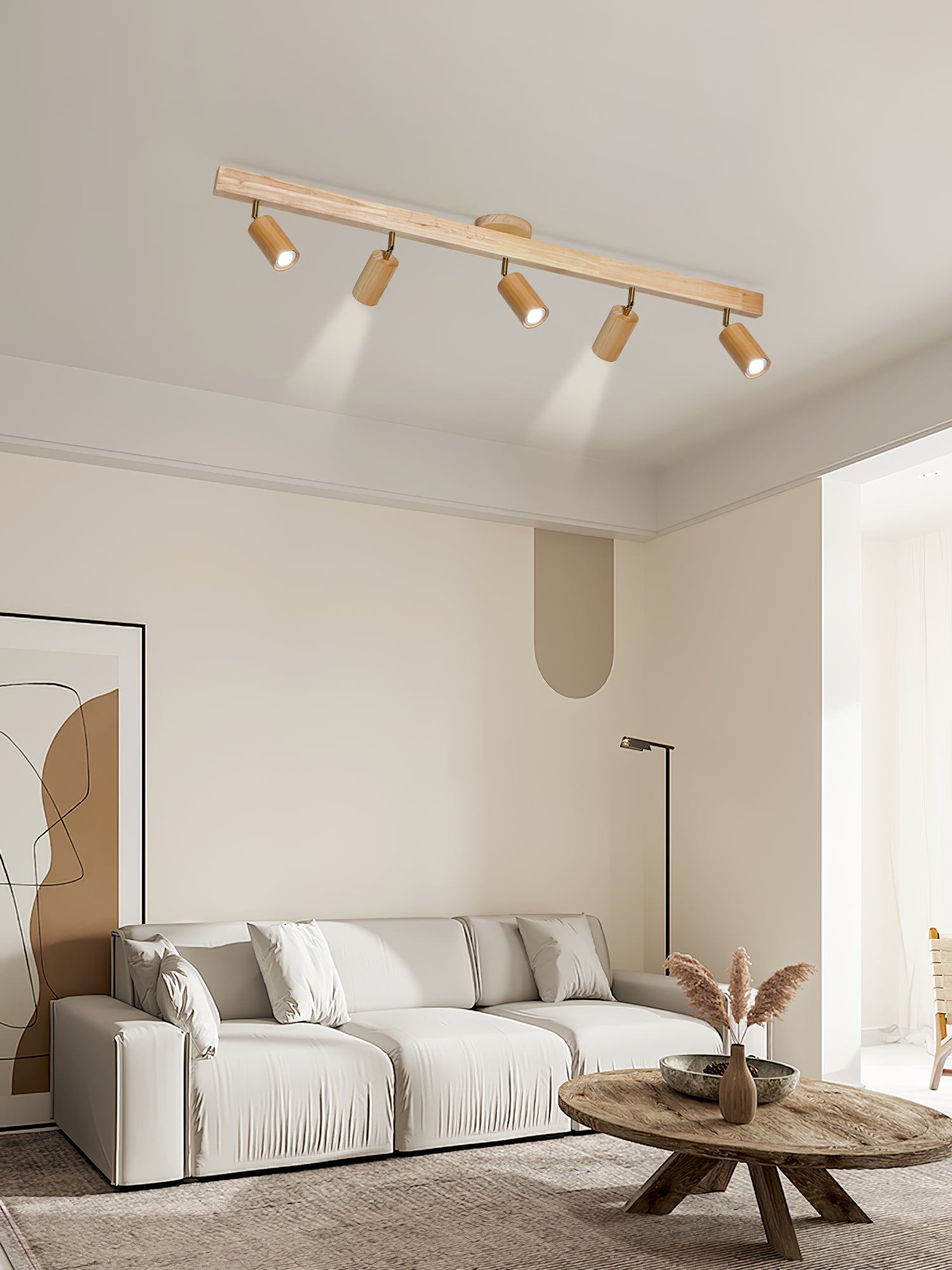 Natural Wood Beam Spotlight Light - Blowlighting