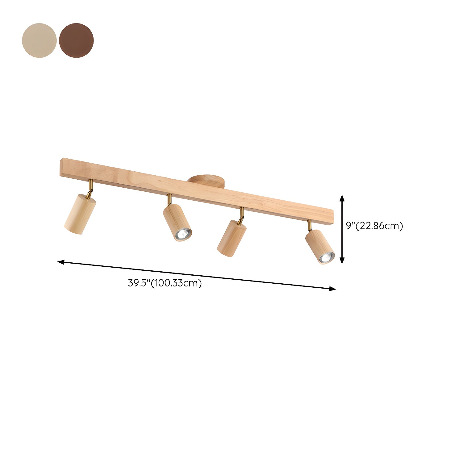 Natural Wood Beam Spotlight Light - Blowlighting