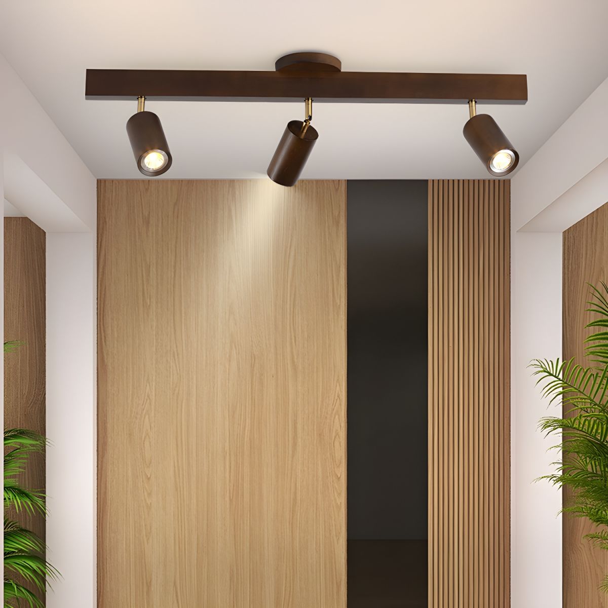 Natural Wood Beam Spotlight Light - Blowlighting