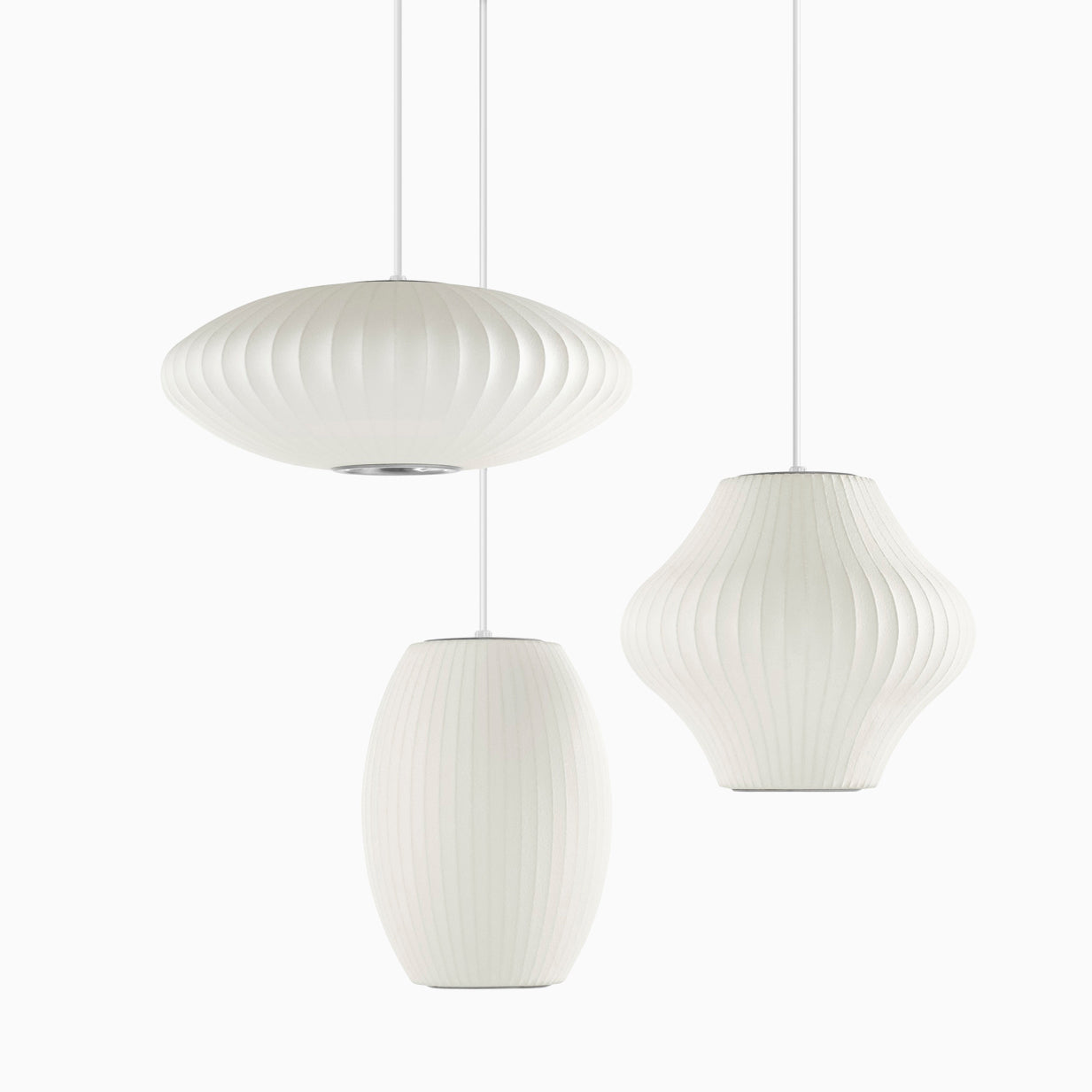 Bubble Mulberry Silk Pendant Lamp - Blowlighting