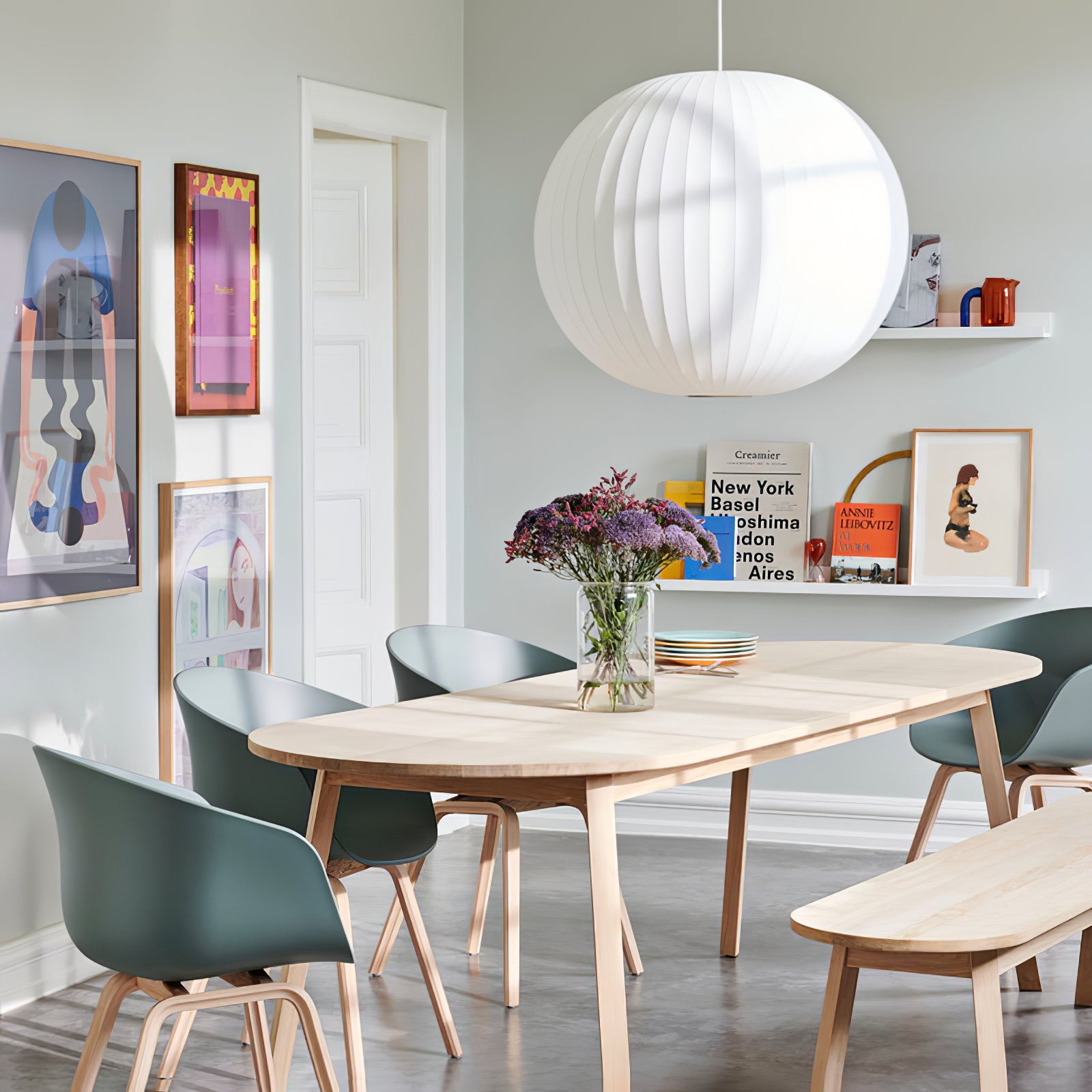 Bubble Mulberry Silk Pendant Lamp - Blowlighting