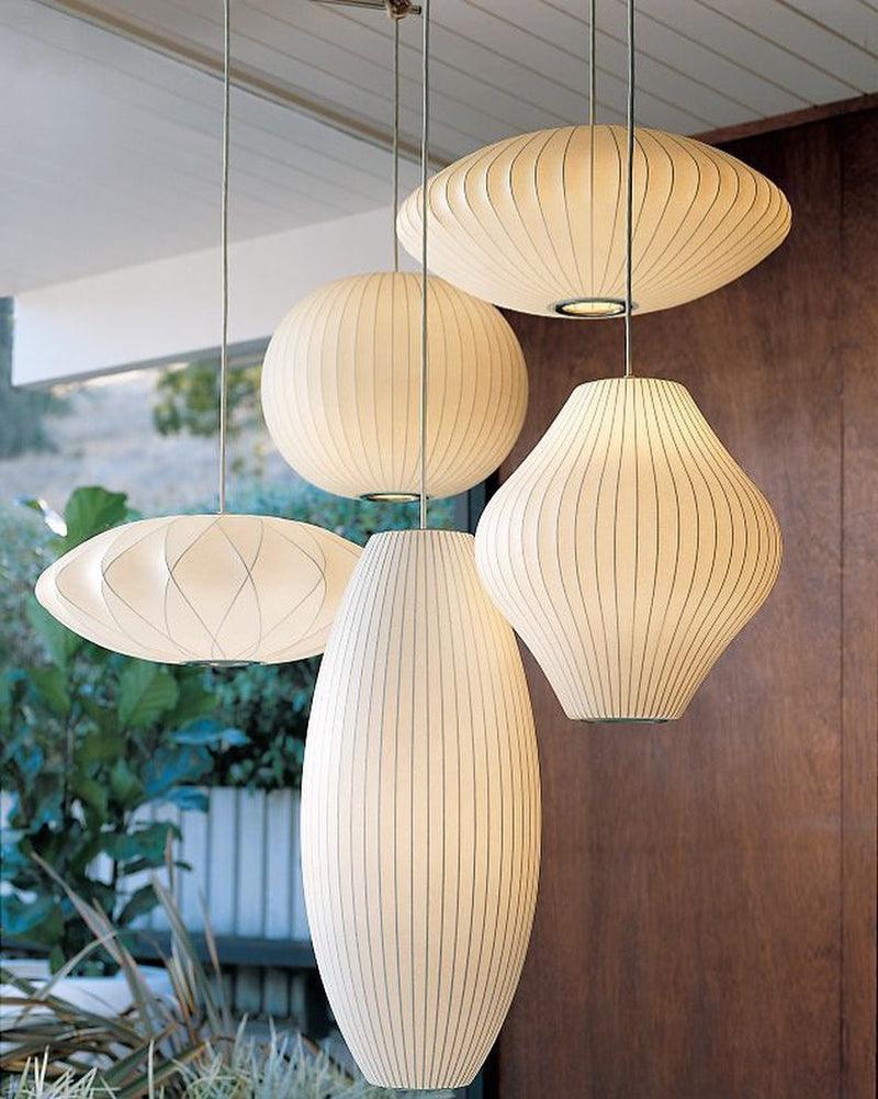Bubble Mulberry Silk Pendant Lamp - Blowlighting