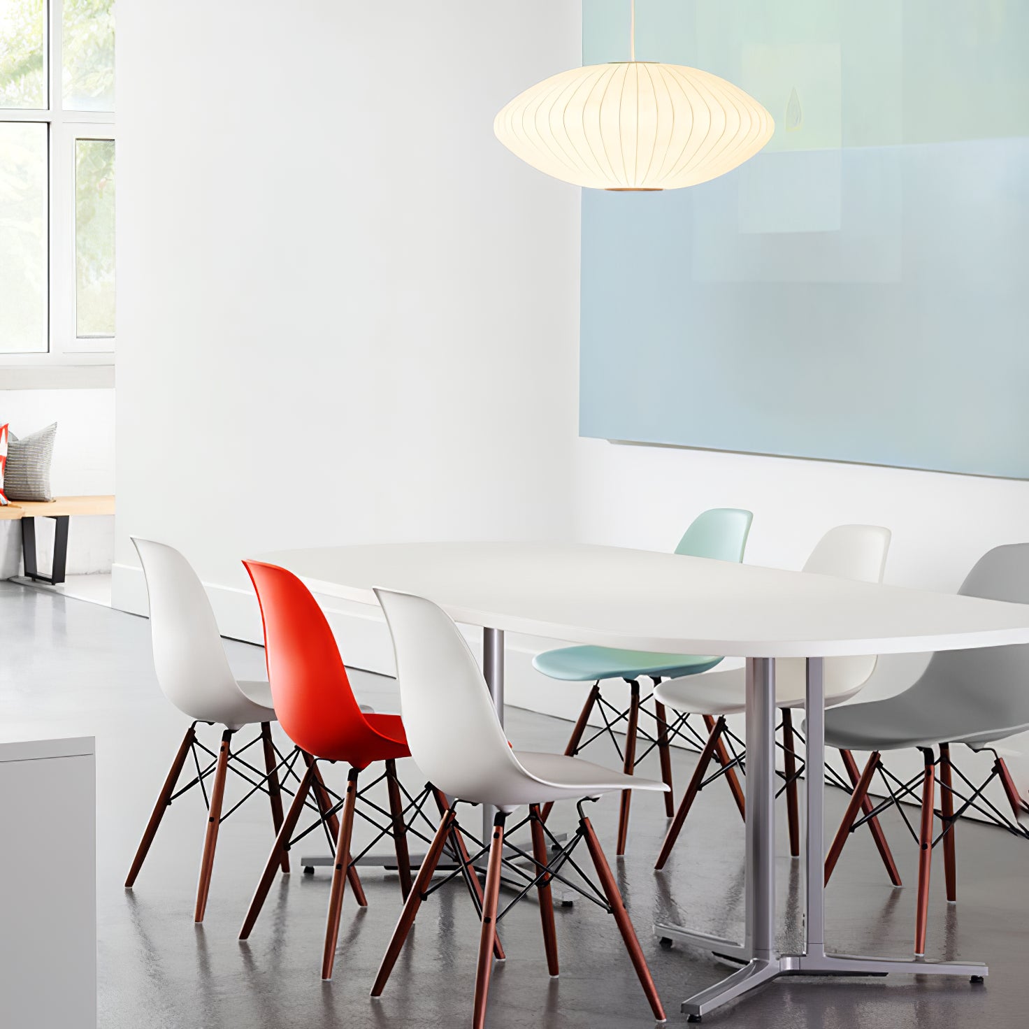 Bubble Mulberry Silk Pendant Lamp - Blowlighting