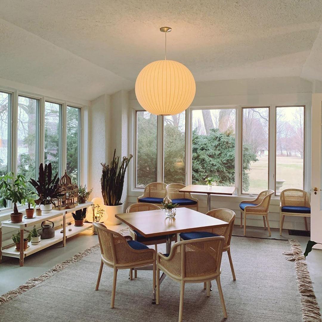 Bubble Mulberry Silk Pendant Lamp - Blowlighting