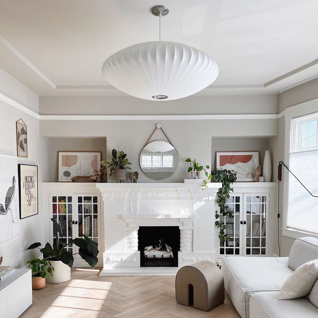 Bubble Mulberry Silk Pendant Lamp - Blowlighting