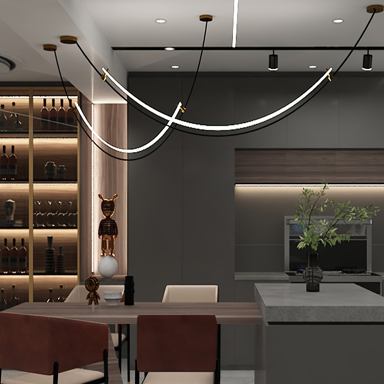 Luxe Modern Acrylic Pendant Lamp - Blowlighting