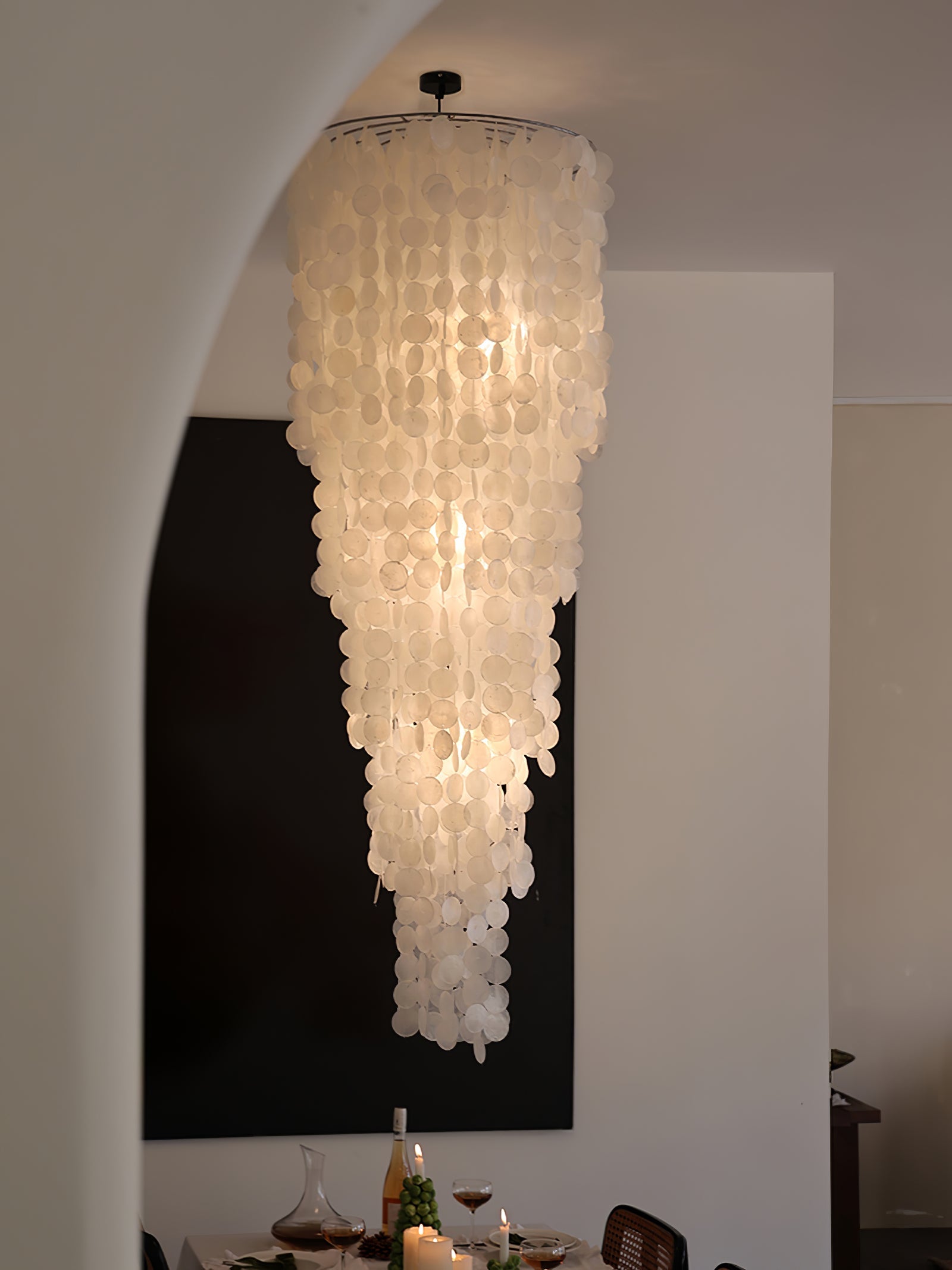 Eloryra Cascading Glass Chandelier - Blowlighting