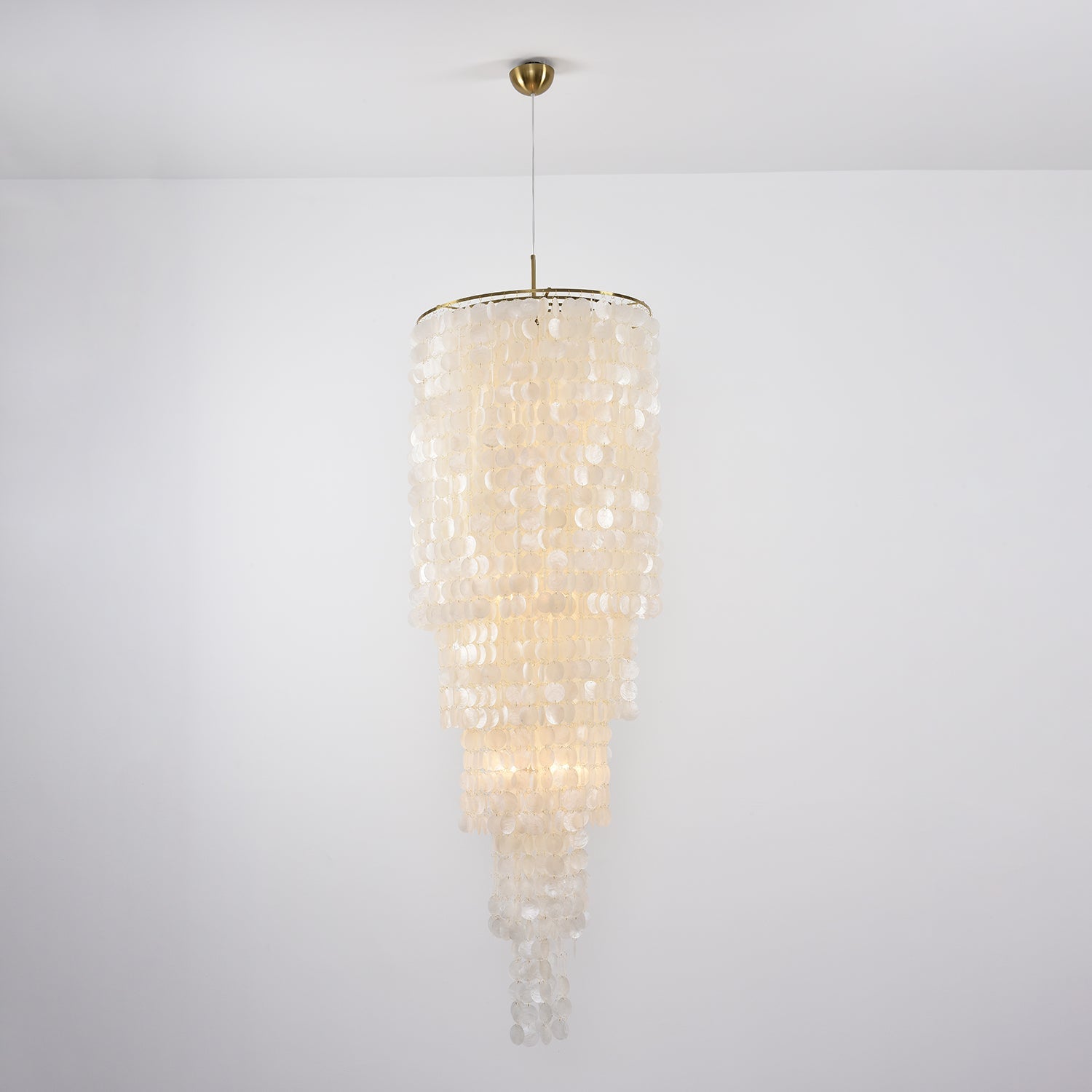 Eloryra Cascading Glass Chandelier - Blowlighting