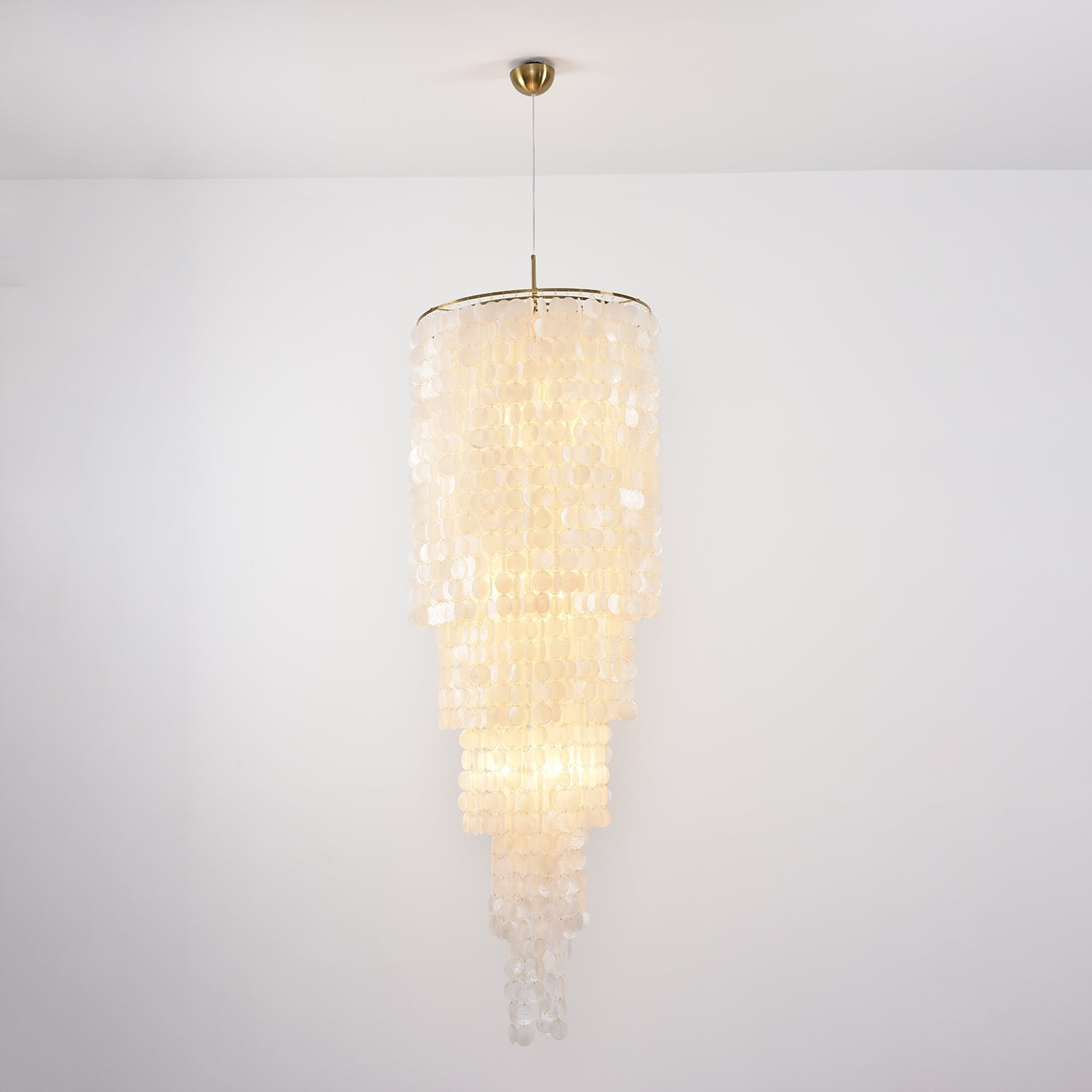 Eloryra Cascading Glass Chandelier - Blowlighting