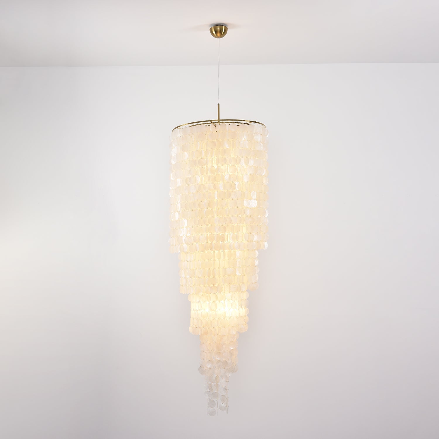 Eloryra Cascading Glass Chandelier - Blowlighting
