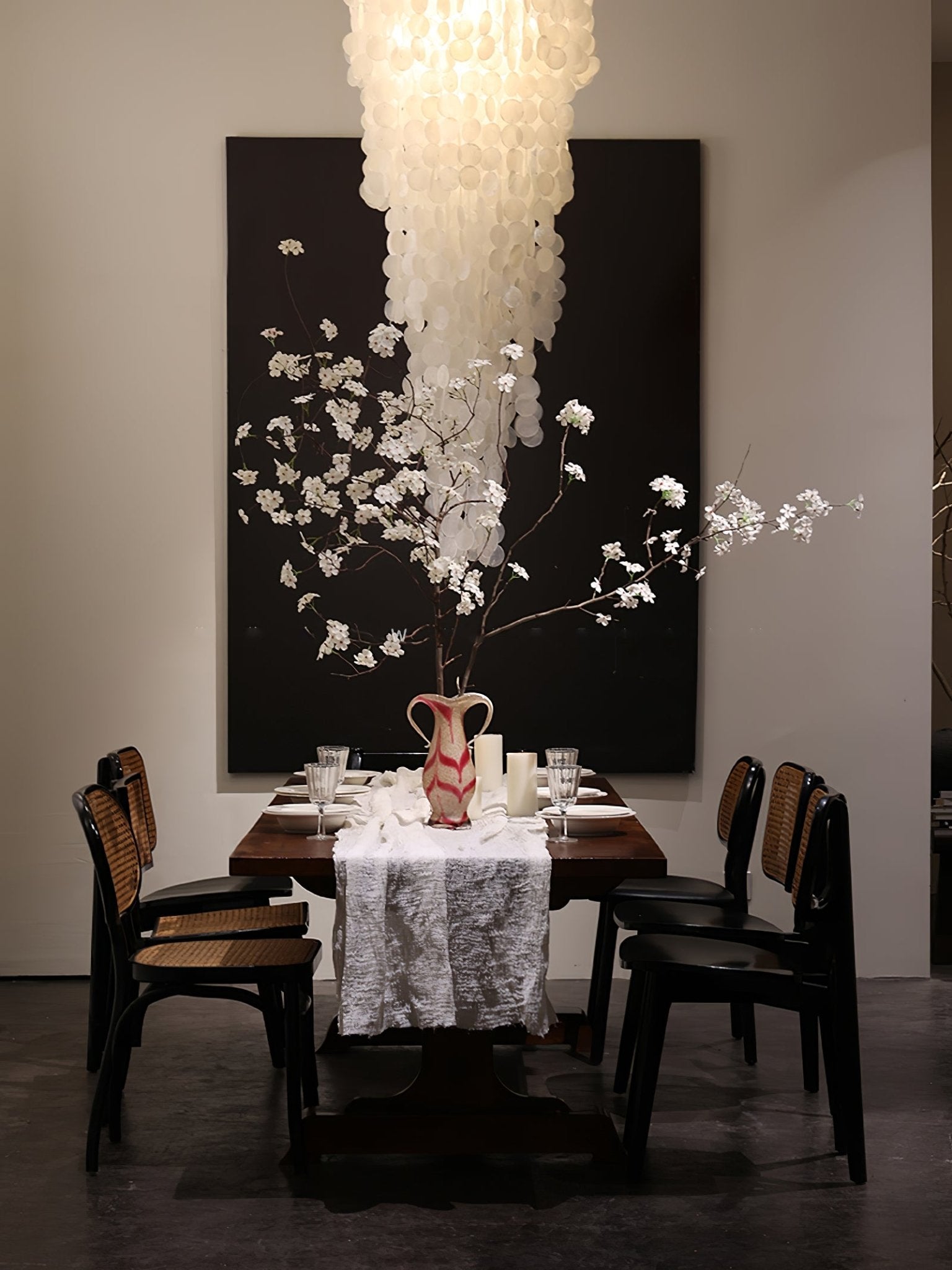 Eloryra Cascading Glass Chandelier - Blowlighting