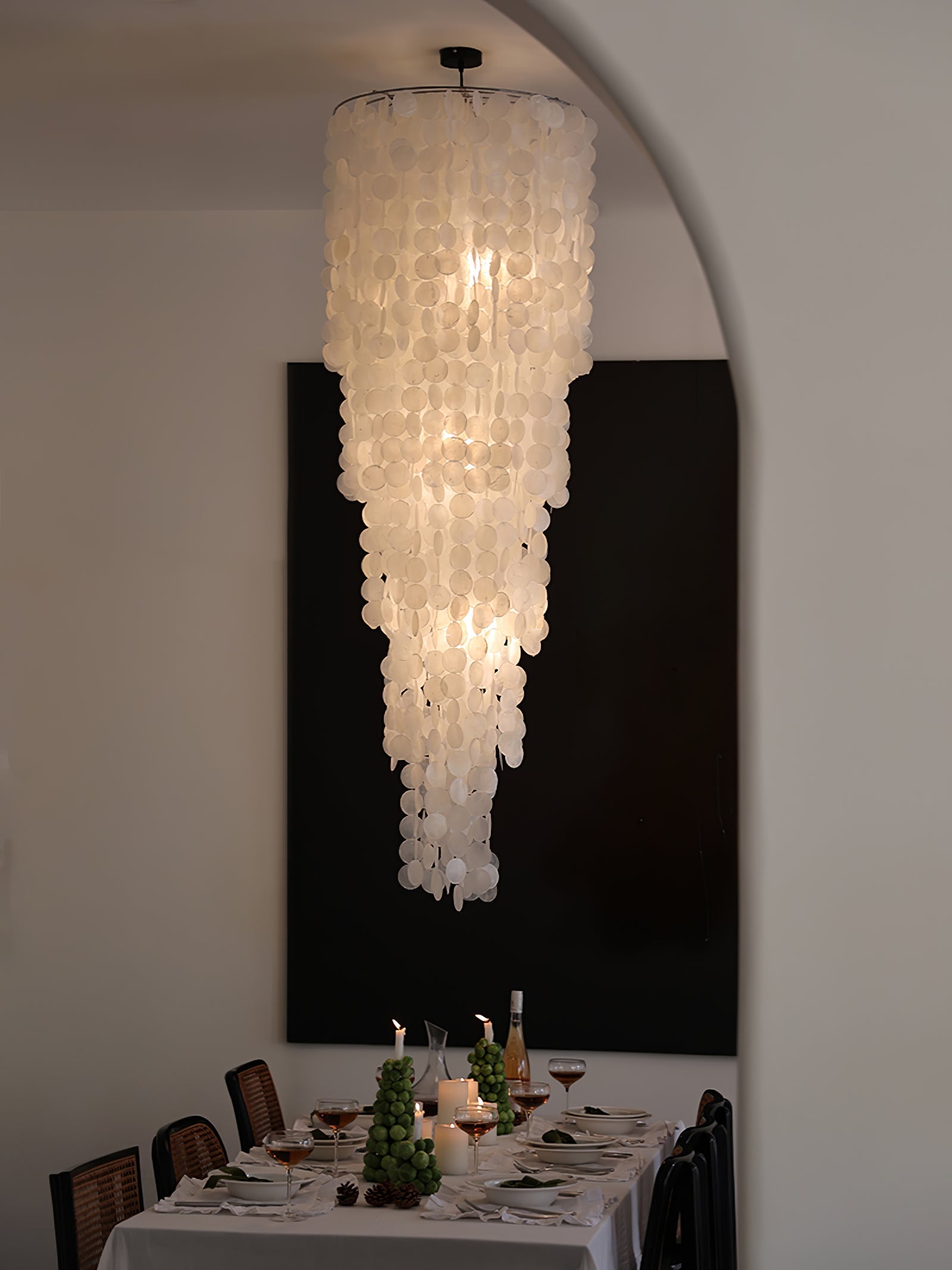 Eloryra Cascading Glass Chandelier - Blowlighting