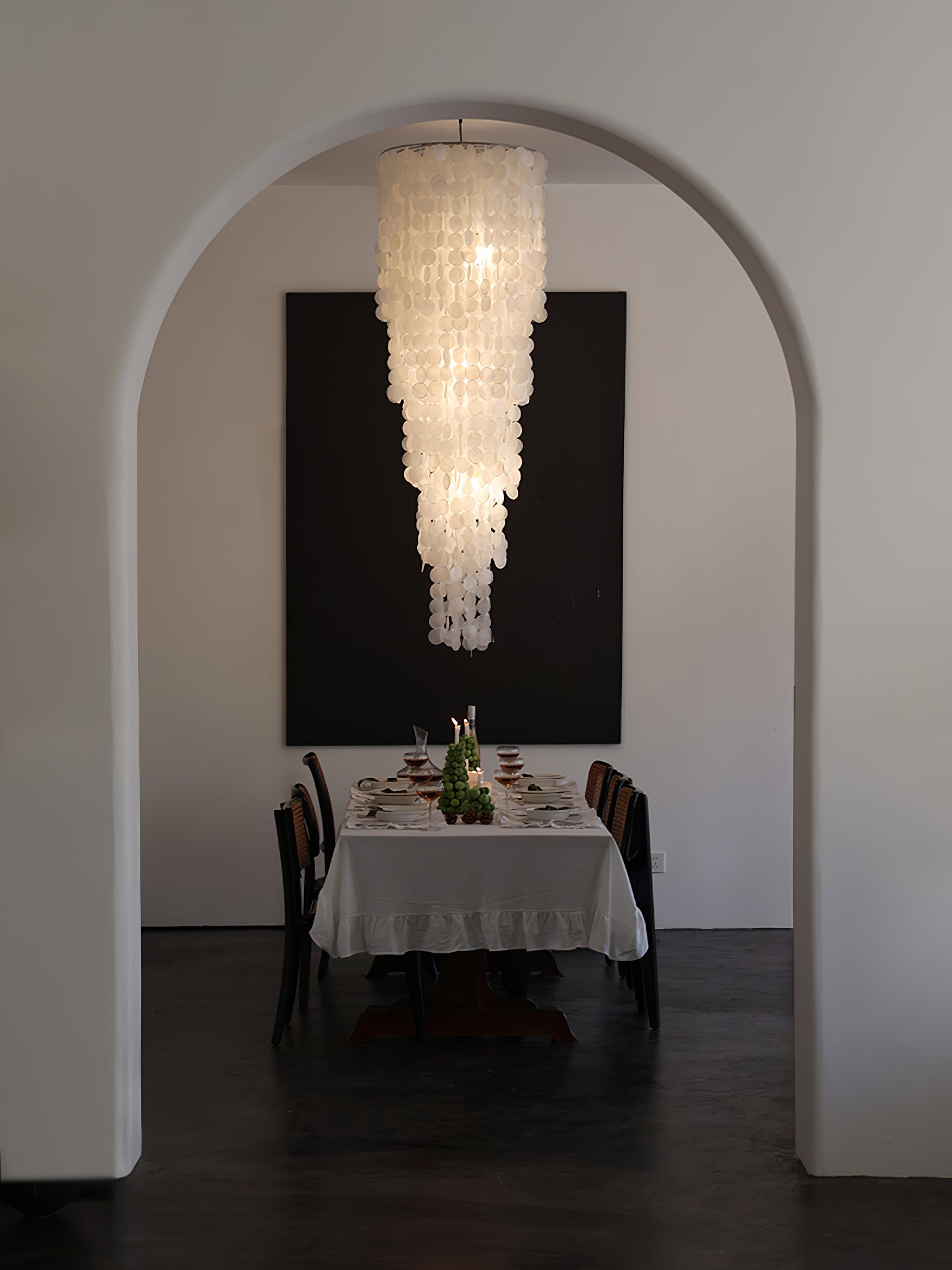 Eloryra Cascading Glass Chandelier - Blowlighting