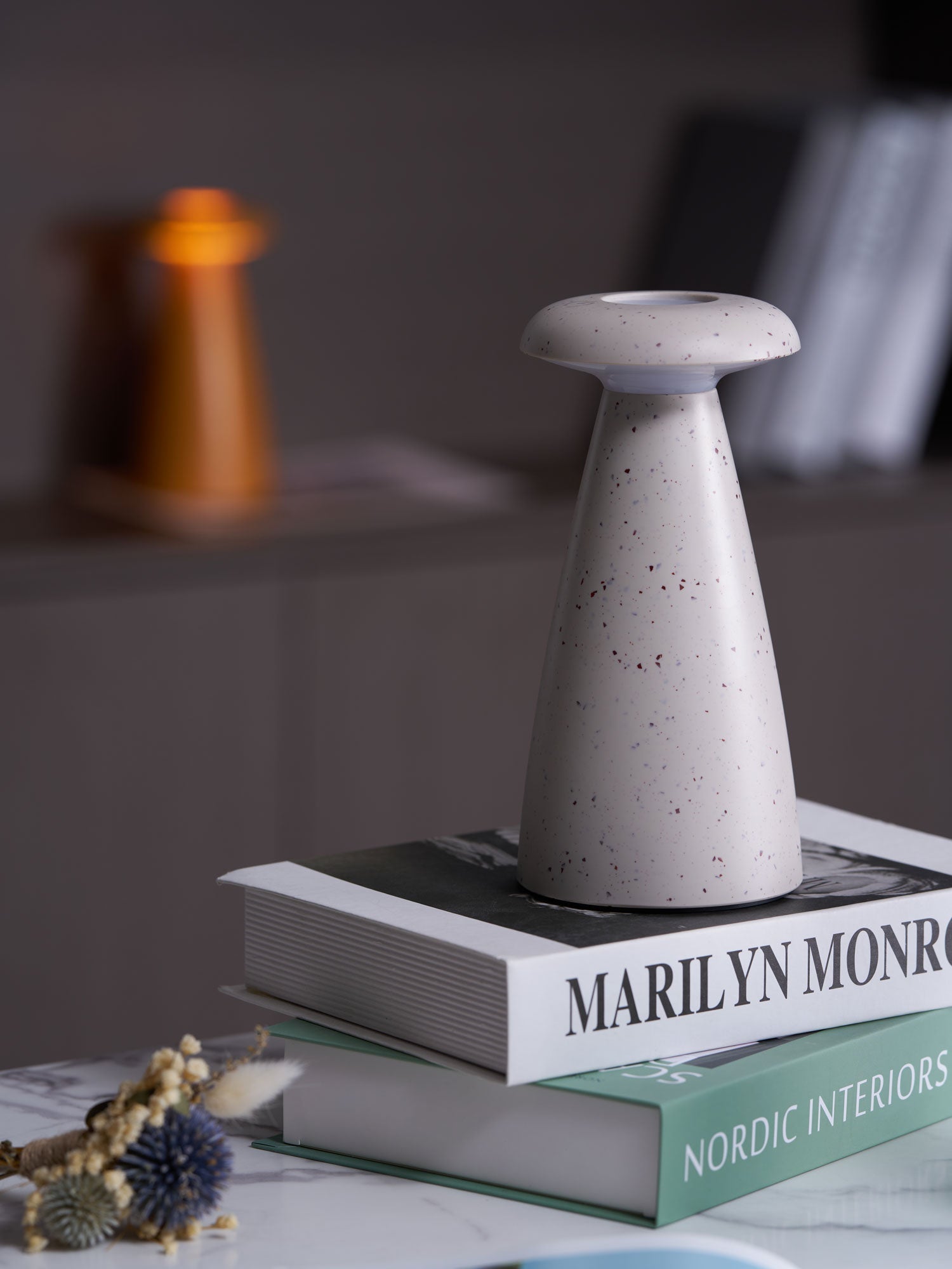 Noko Mushroom Rechargeable Table Lamp - Blowlighting