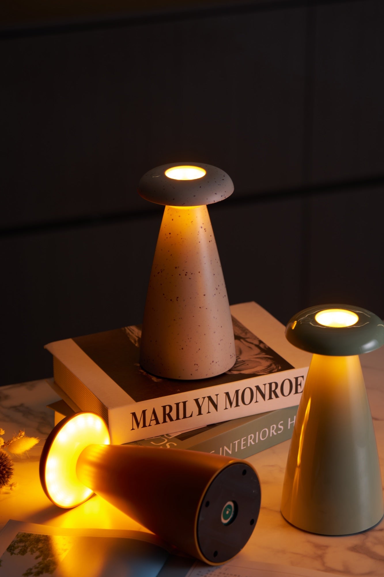 Noko Mushroom Rechargeable Table Lamp - Blowlighting