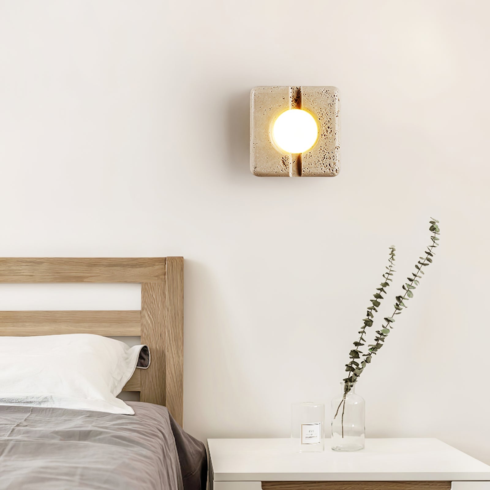Olvenan Travertine Wall Light - Blowlighting