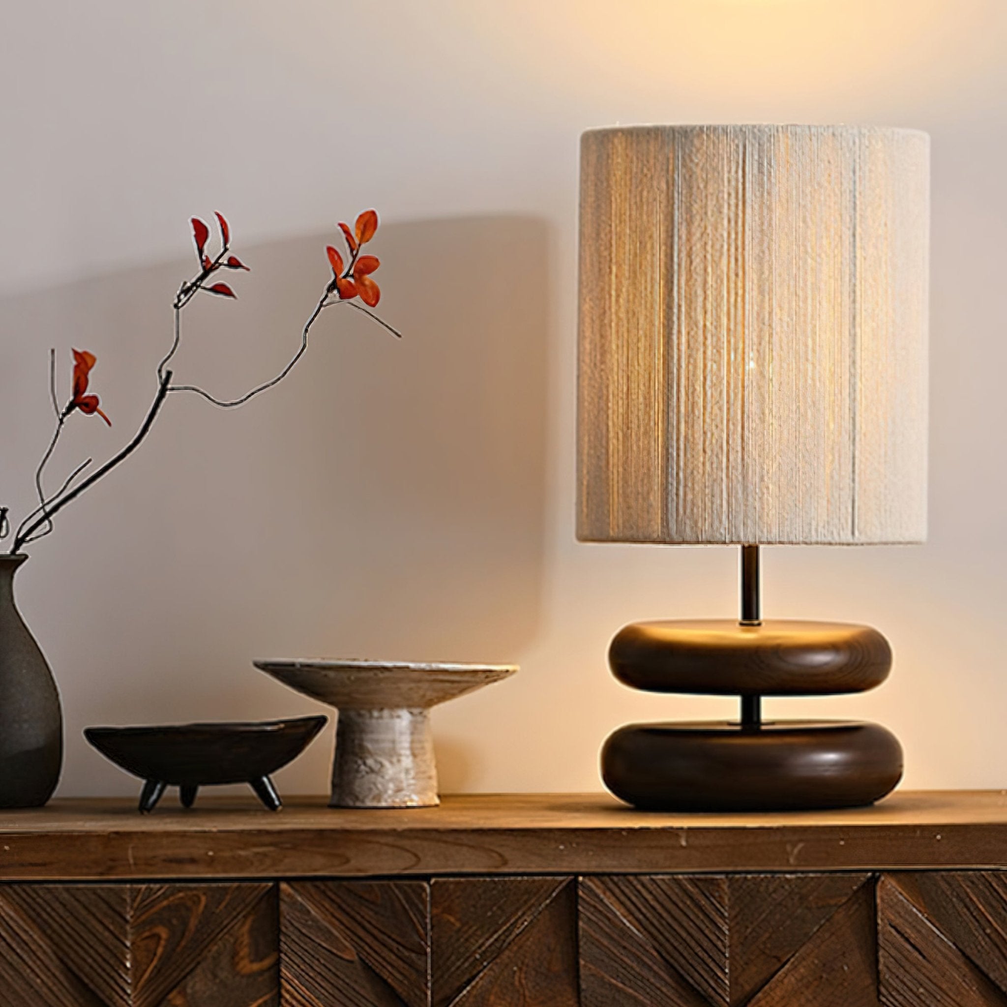 Nora Wood Table Lamp - Blowlighting