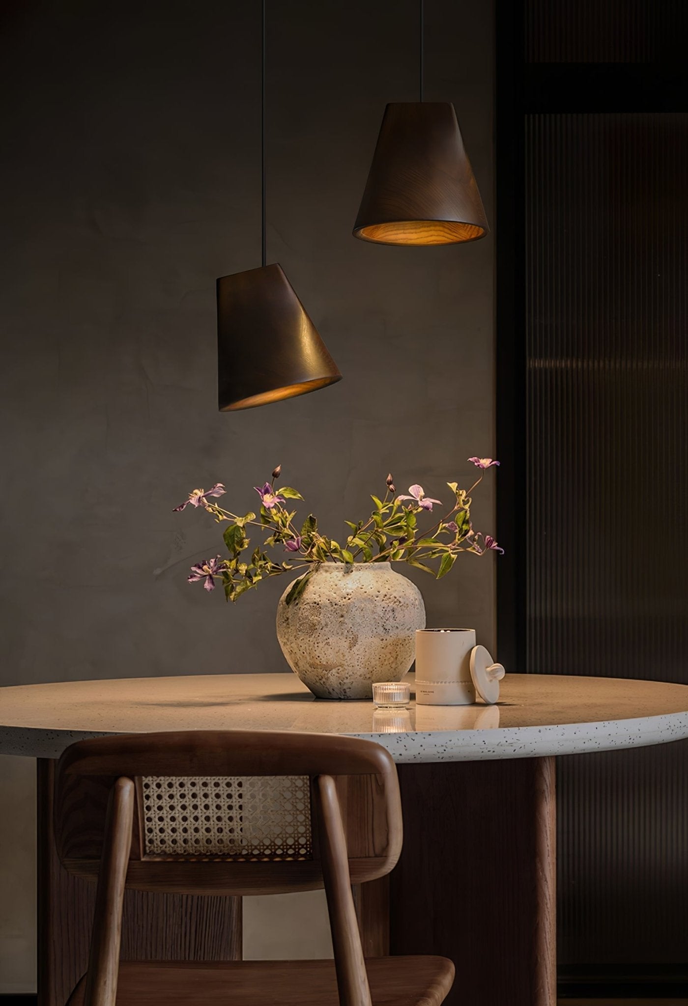 Vetra Rustic Wood Pendant Light - Blowlighting