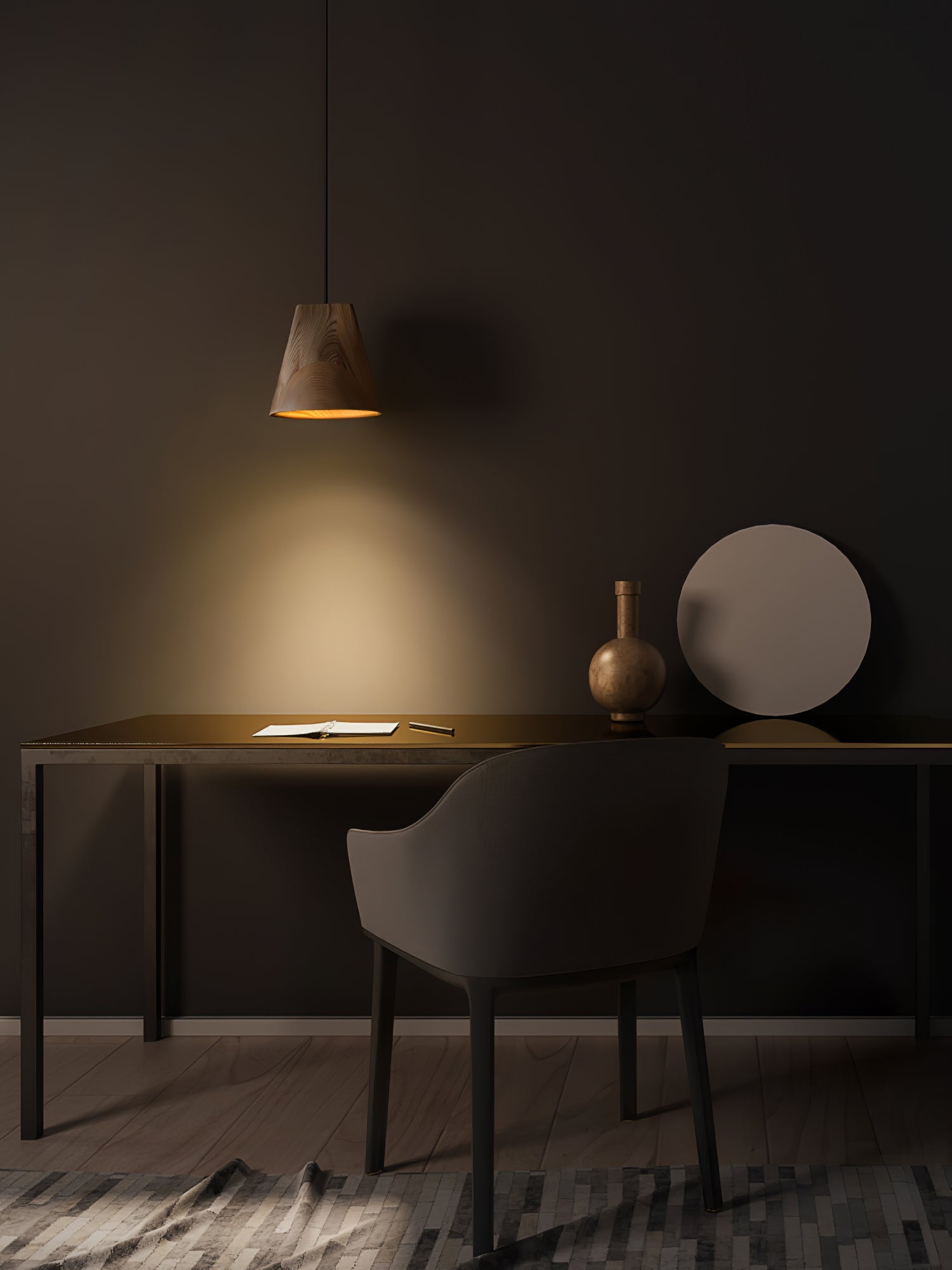 Vetra Rustic Wood Pendant Light - Blowlighting