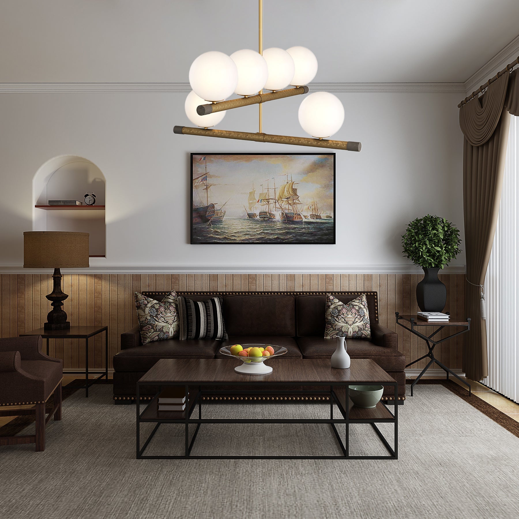 Riley Modern Metal Chandelier - Blowlighting