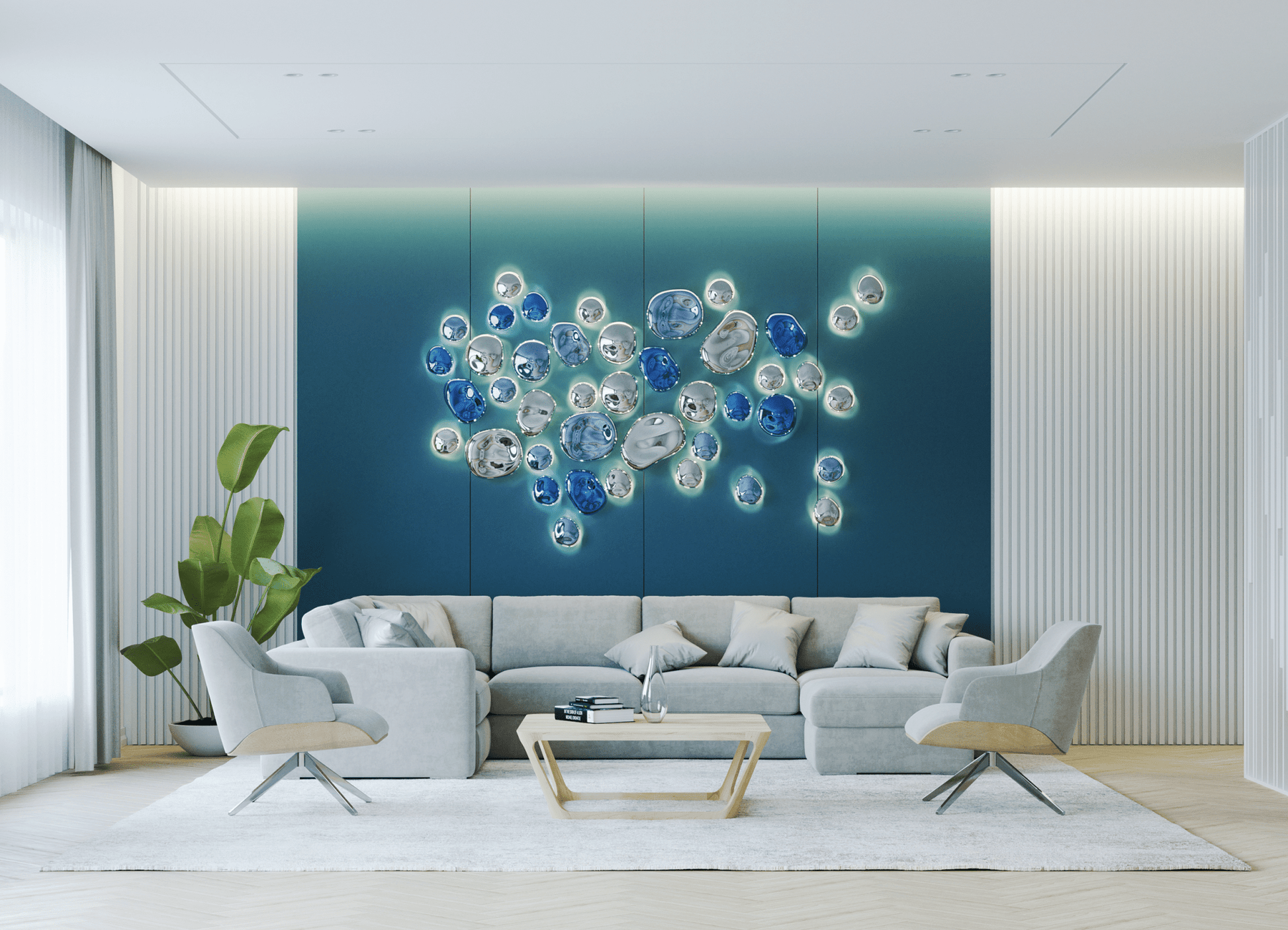Nyzoris Bubble Glass Wall Light - Blowlighting