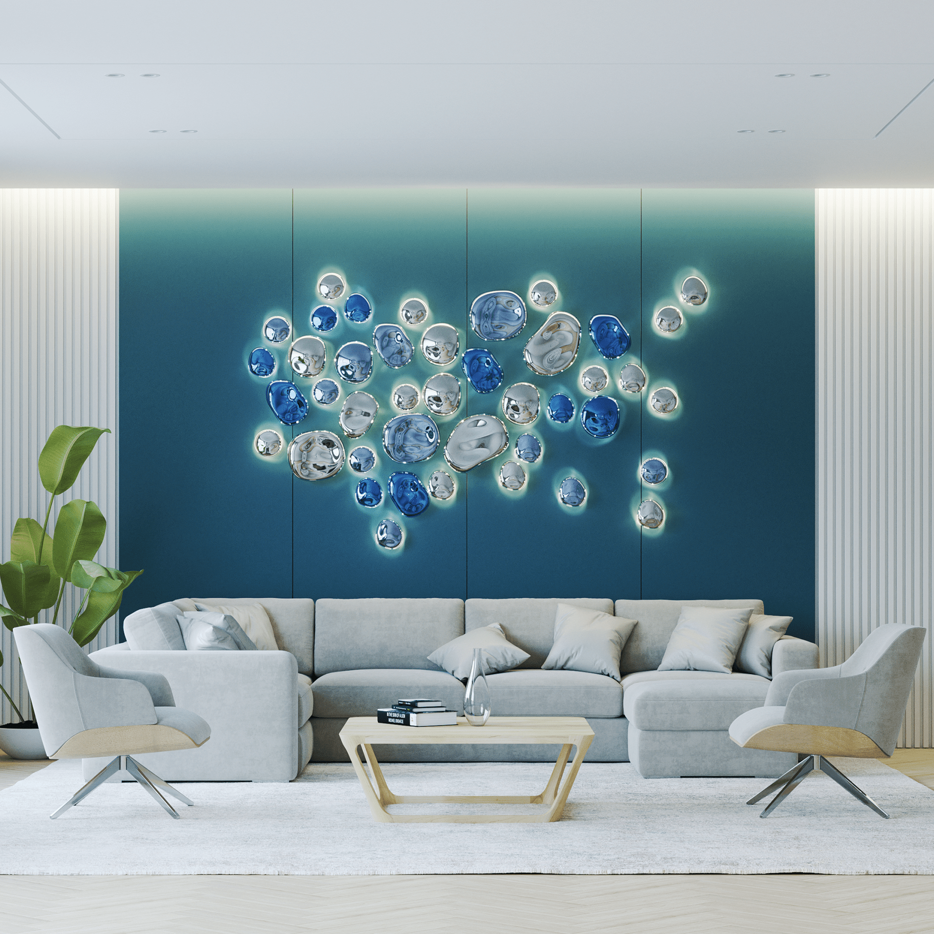Nyzoris Bubble Glass Wall Light - Blowlighting