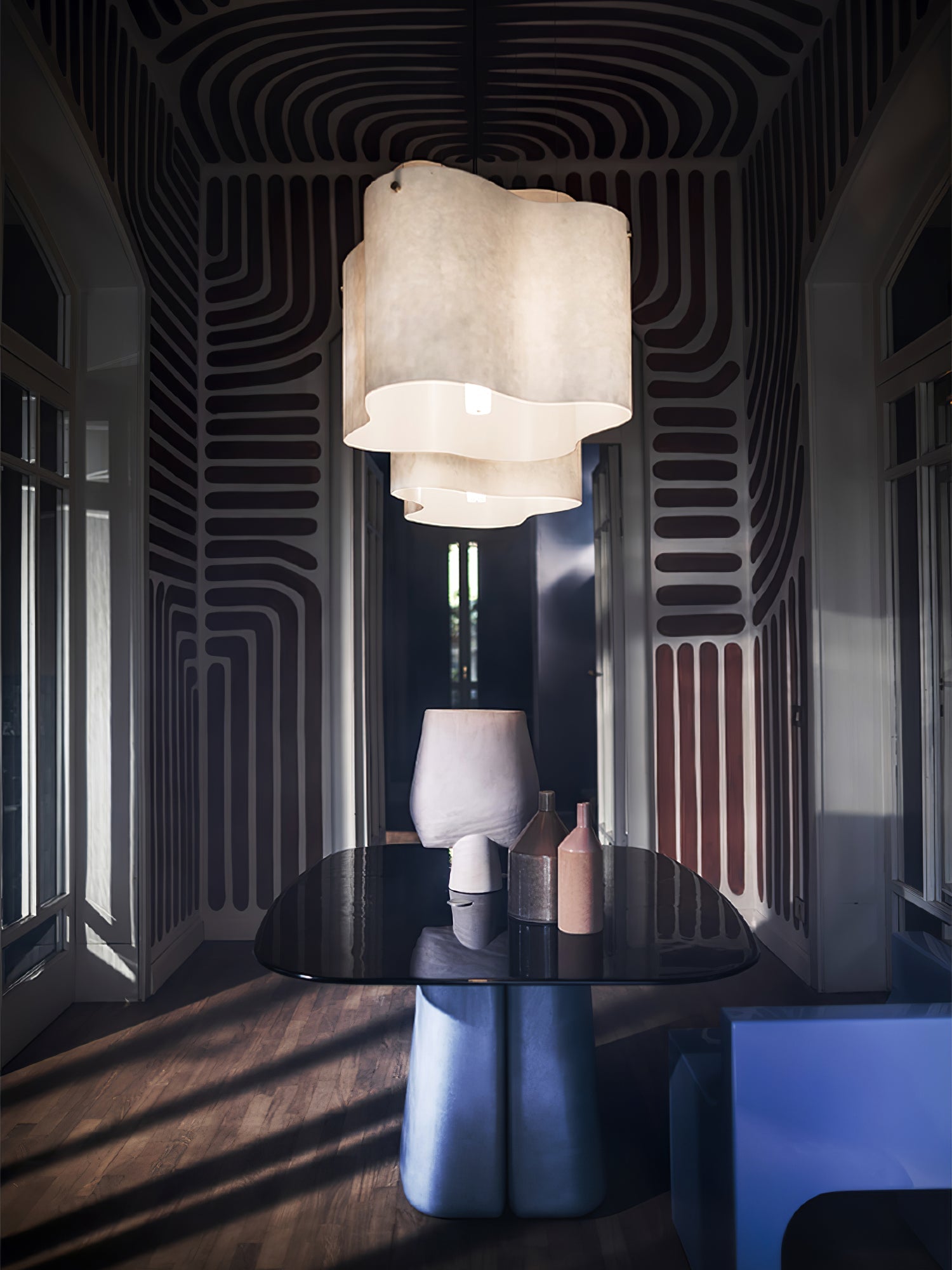 Aurora Pendant Lamp Cloud Shape Modern - Blowlighting