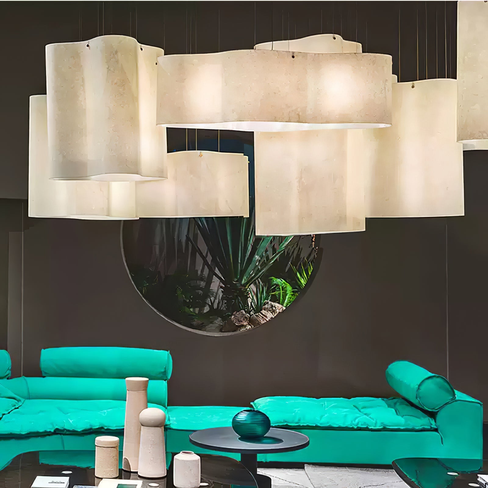 Aurora Pendant Lamp Cloud Shape Modern - Blowlighting