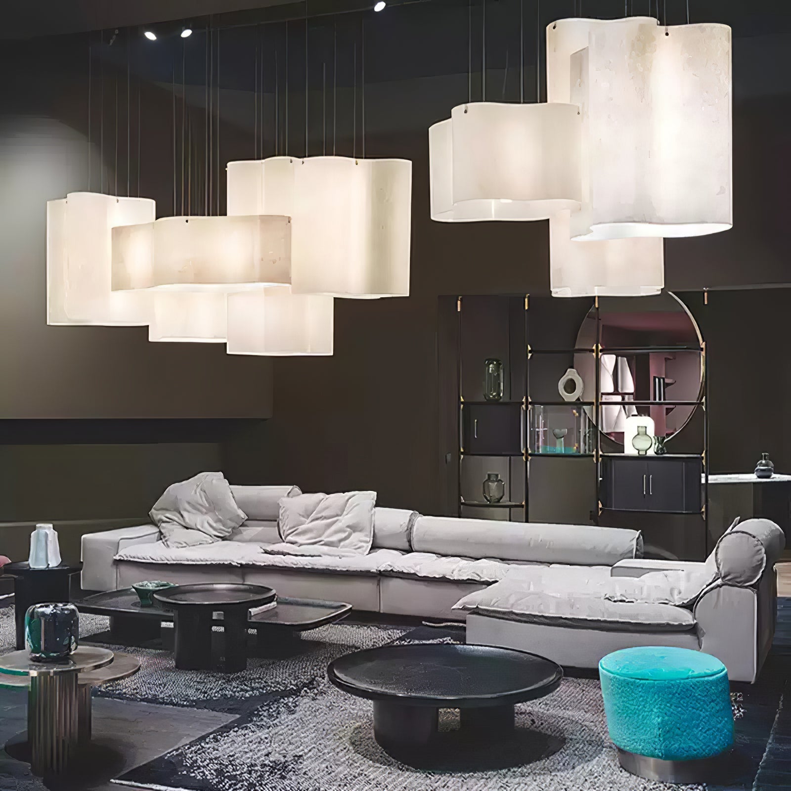 Aurora Pendant Lamp Cloud Shape Modern - Blowlighting