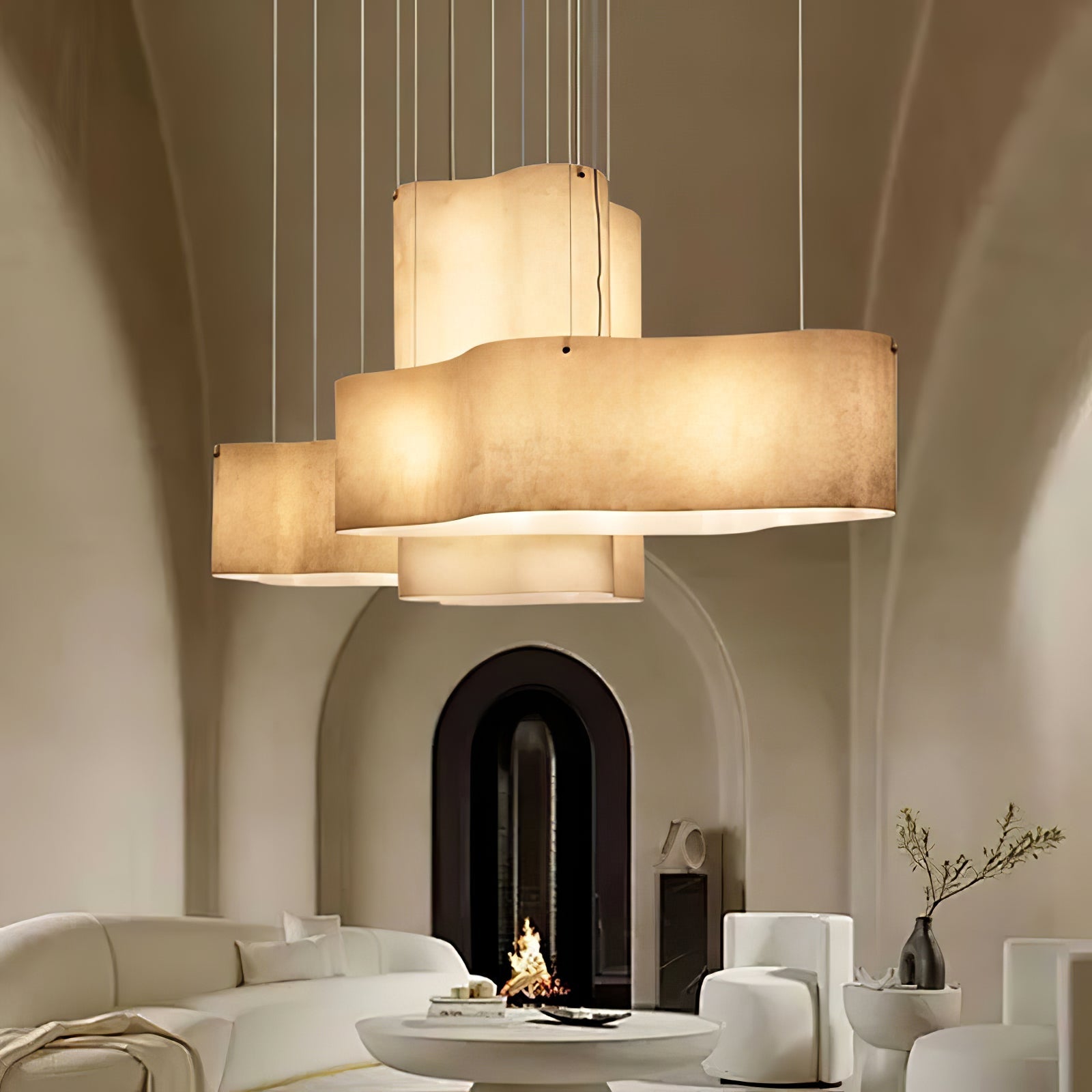 Aurora Pendant Lamp Cloud Shape Modern - Blowlighting