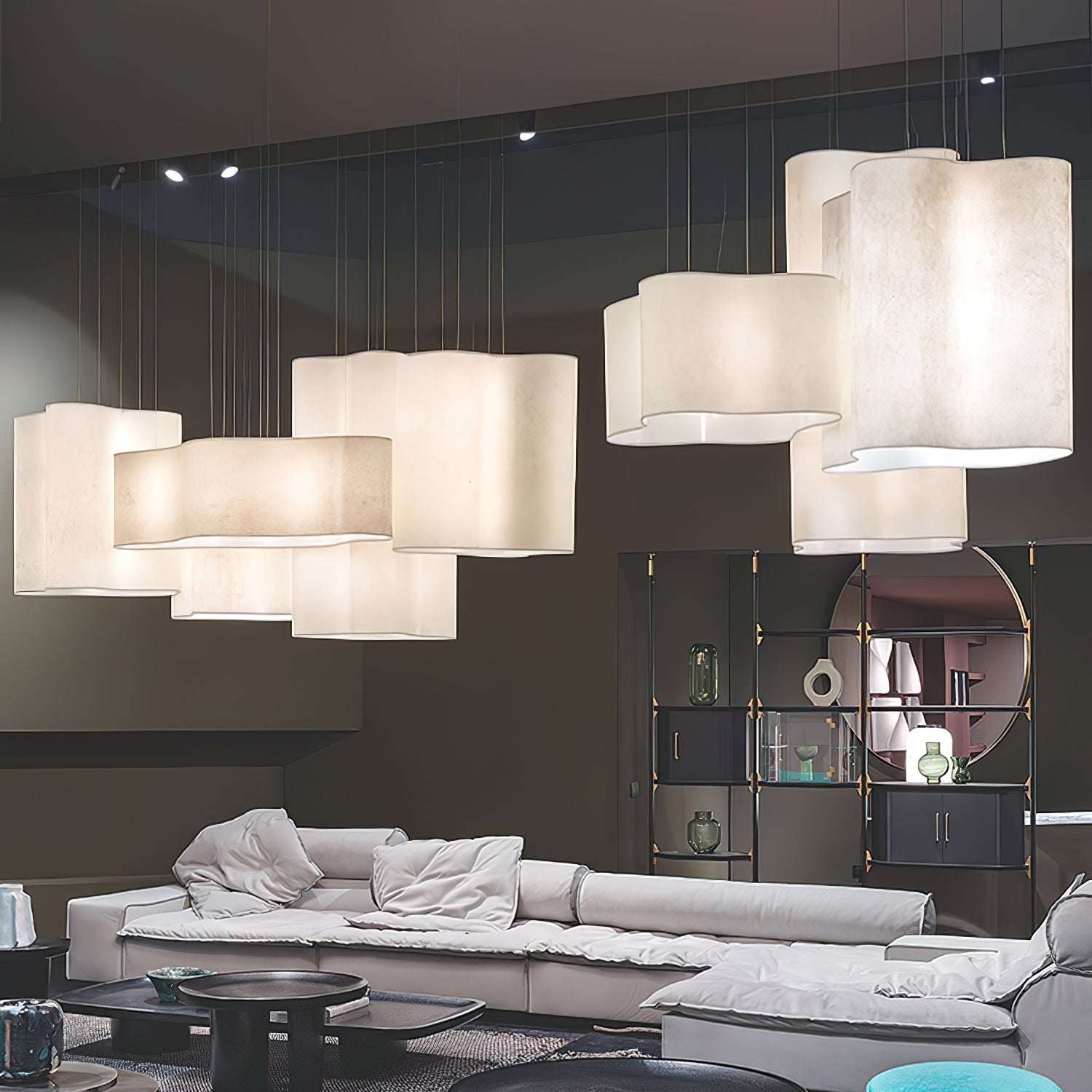 Aurora Pendant Lamp Cloud Shape Modern - Blowlighting