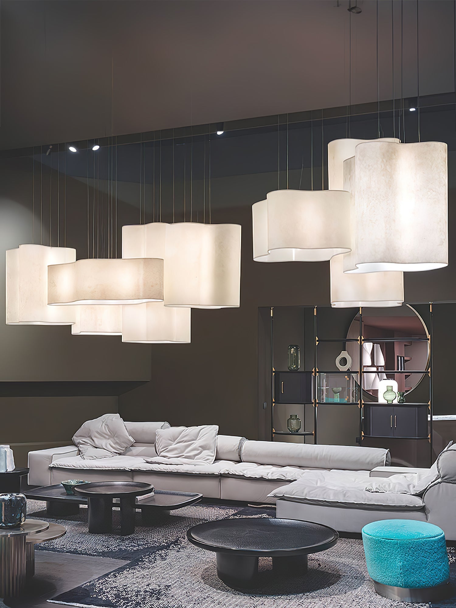 Aurora Pendant Lamp Cloud Shape Modern - Blowlighting