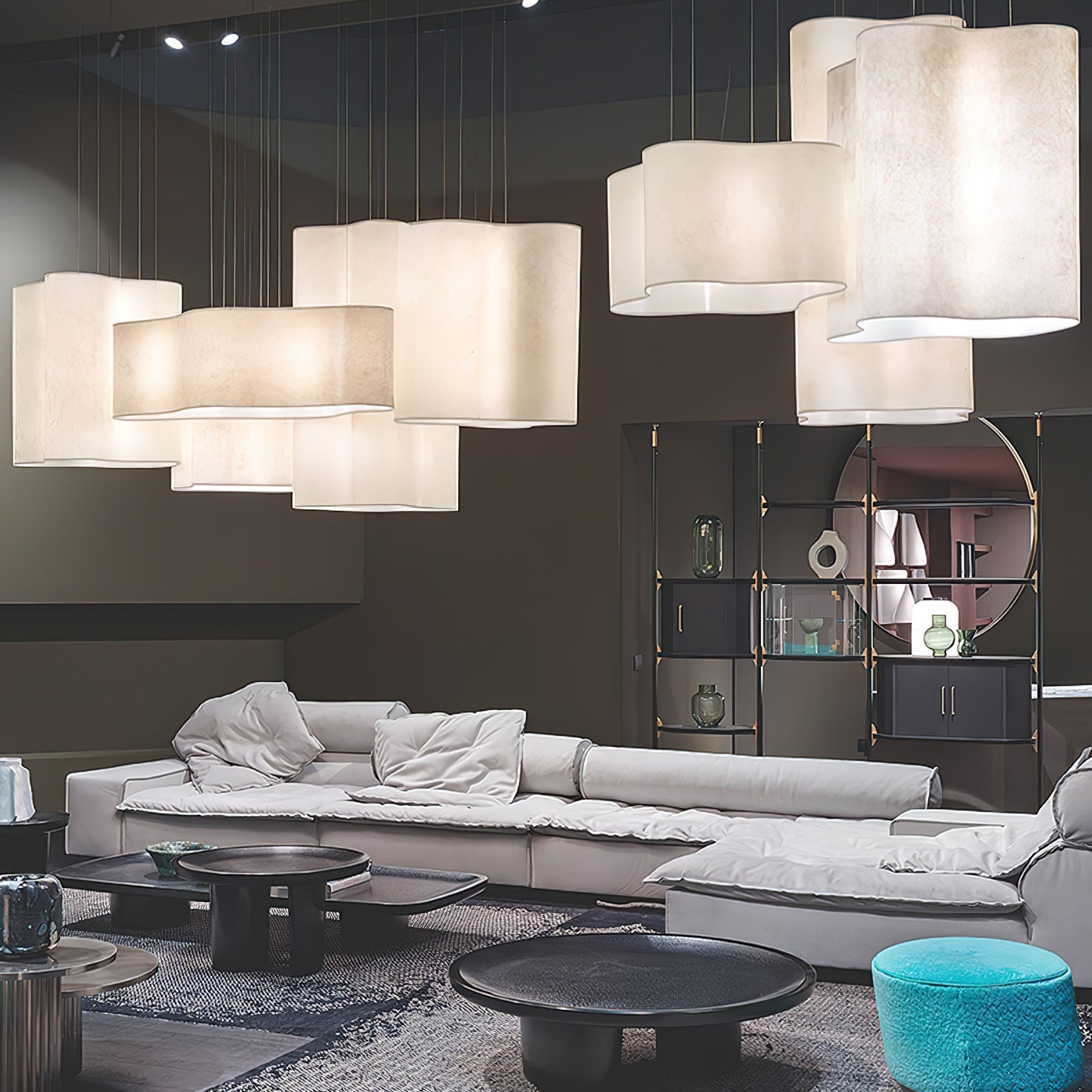 Aurora Pendant Lamp Cloud Shape Modern - Blowlighting