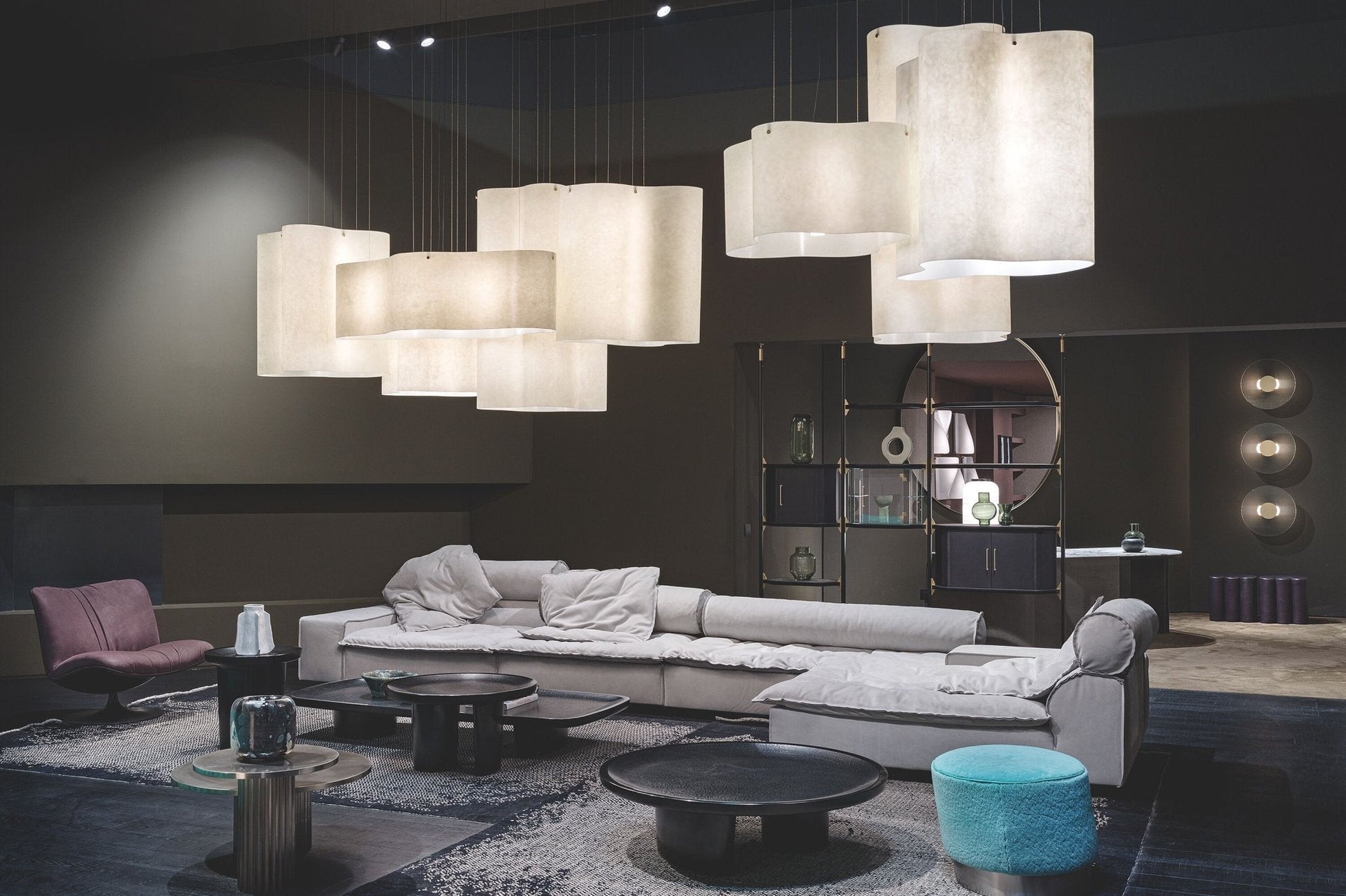 Aurora Pendant Lamp Cloud Shape Modern - Blowlighting