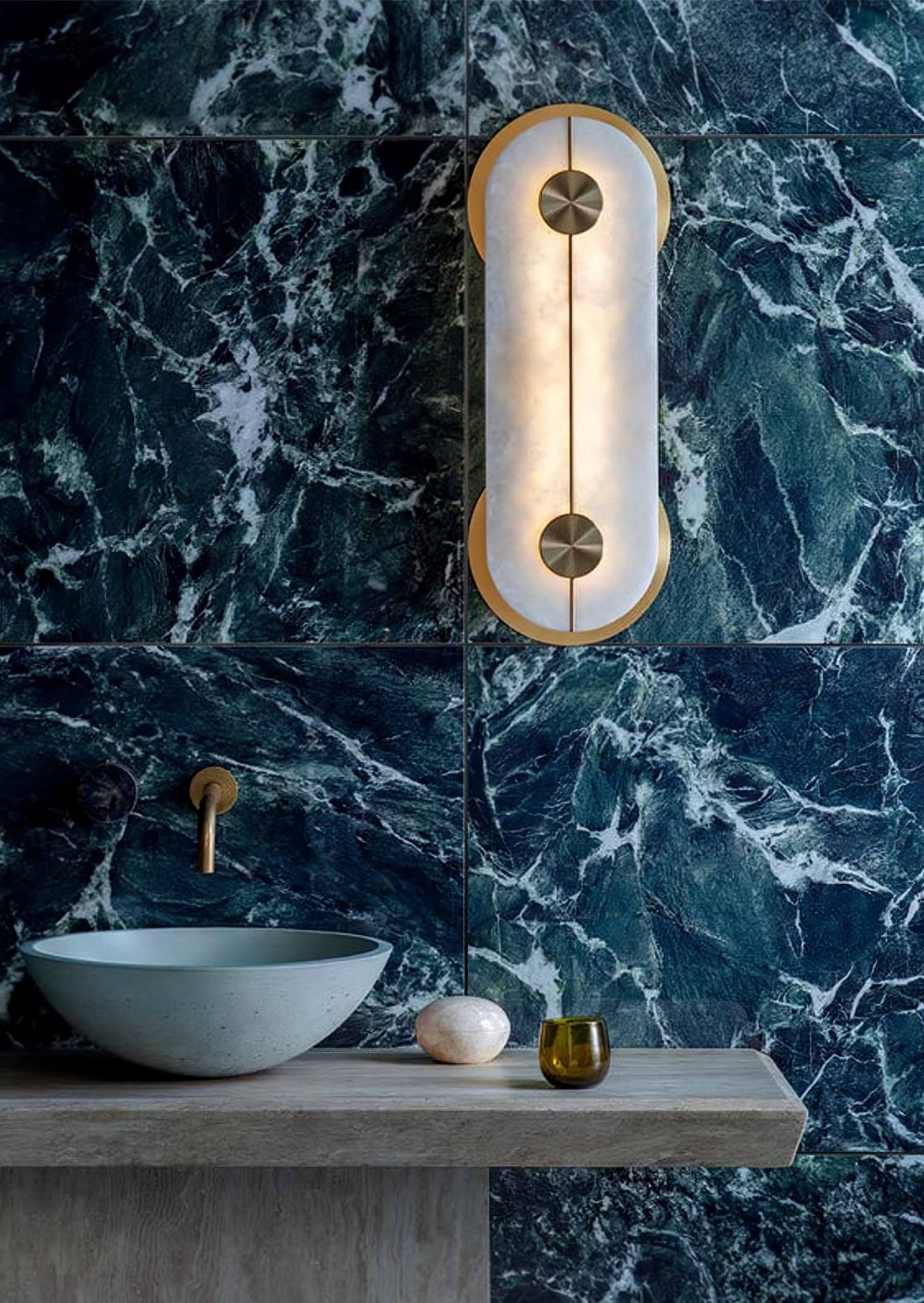 Selene Alabaster Wall Light - Blowlighting