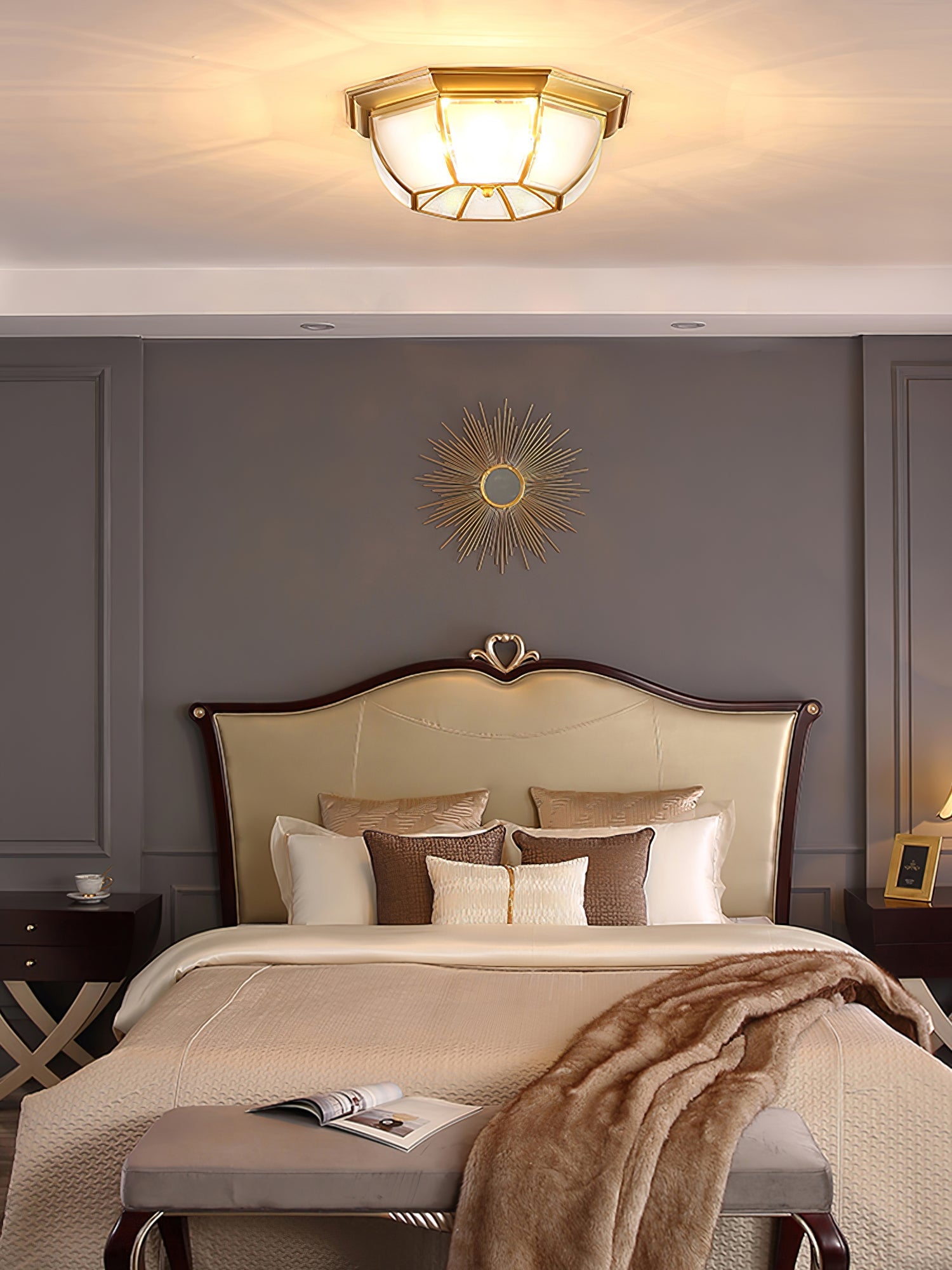 Bowl Shaped Brass Ceiling Lamp - Blowlighting