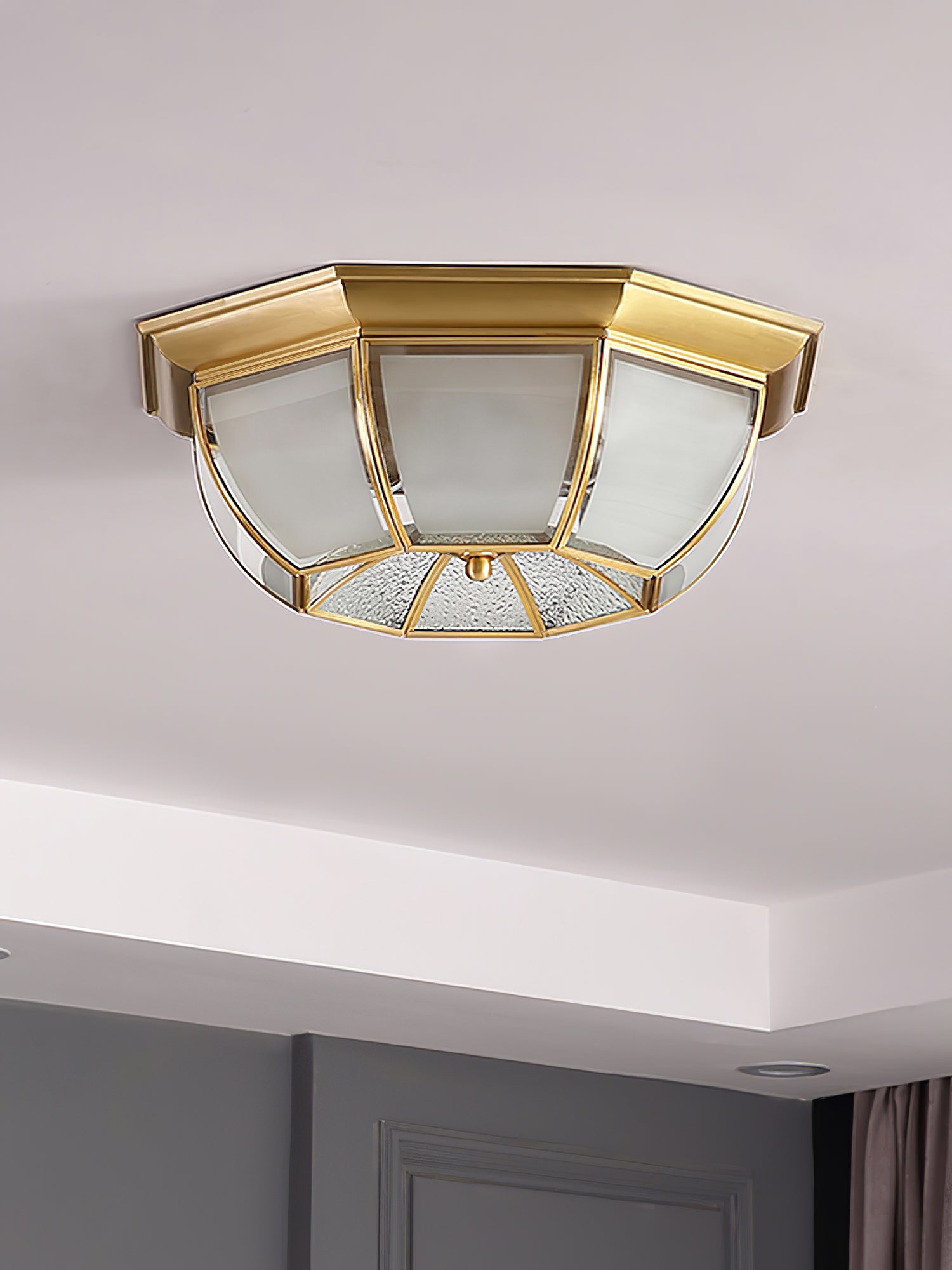 Bowl Shaped Brass Ceiling Lamp - Blowlighting