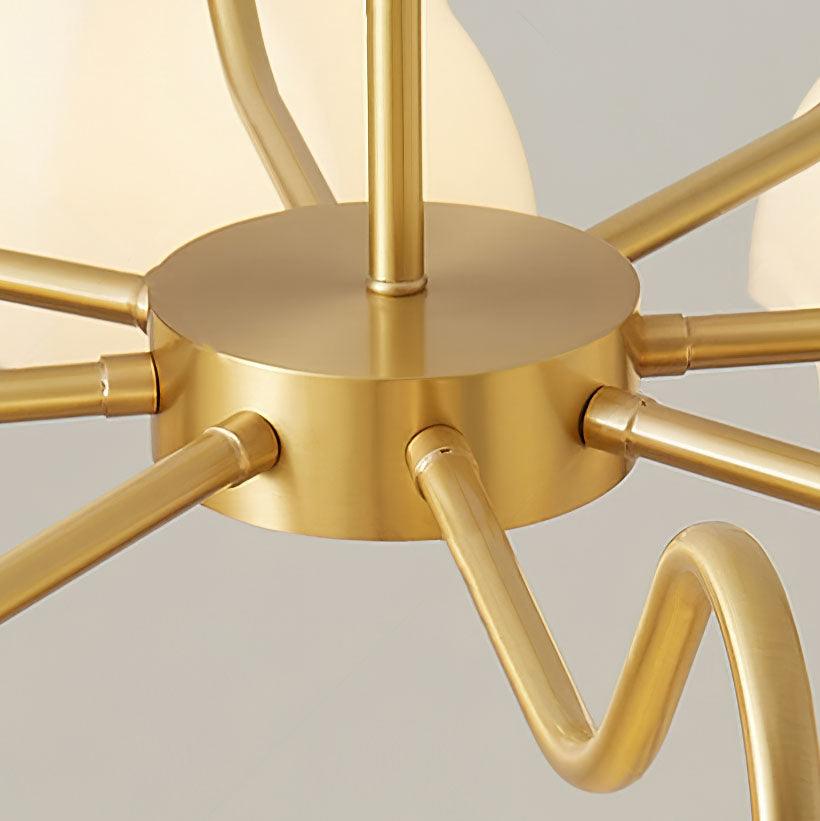 Octagonal Glass Bowl Chandelier - Blowlighting