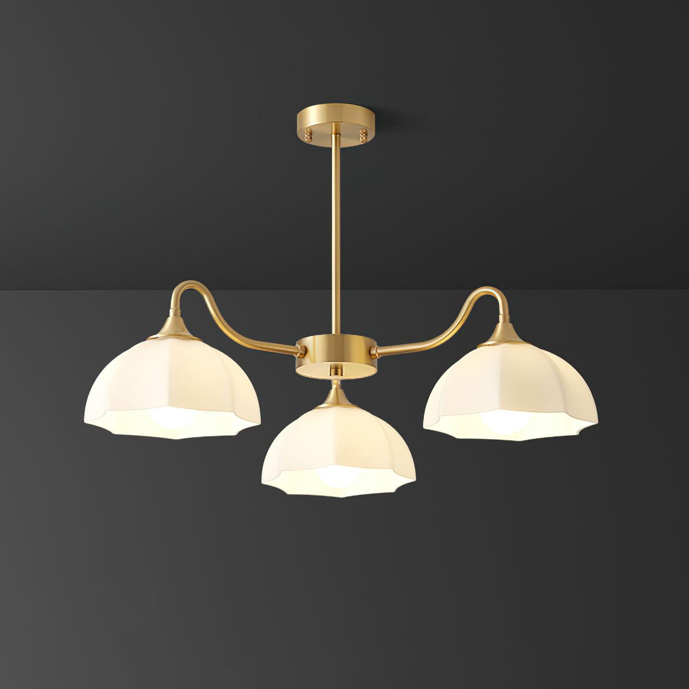 Octagonal Glass Bowl Chandelier - Blowlighting
