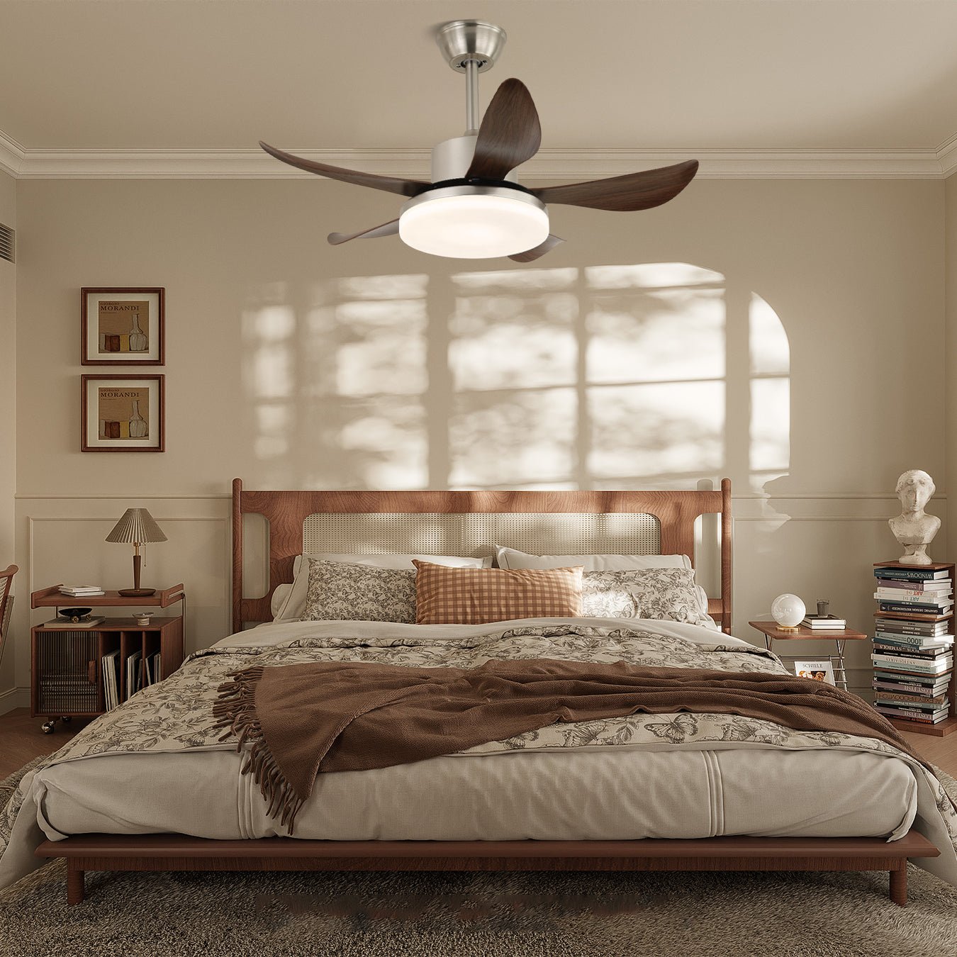 Nerra Modern Wood Ceiling Fan Light - Blowlighting