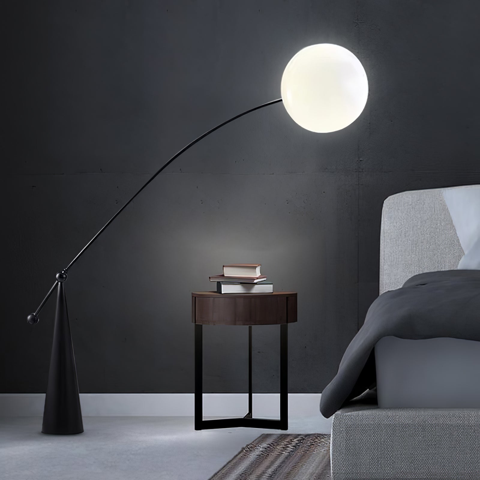 Opal Arc Floor Lamp - Blowlighting