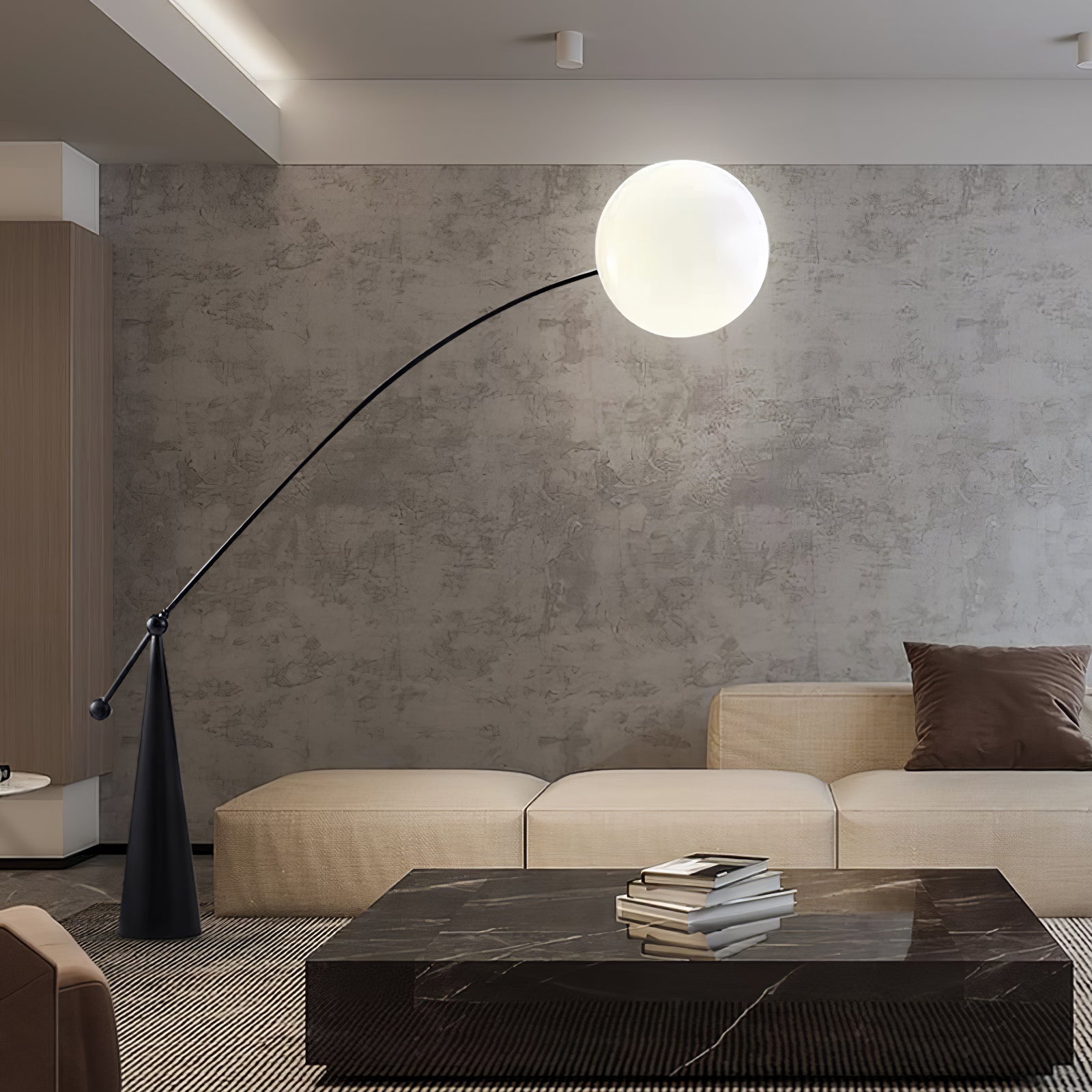 Opal Arc Floor Lamp - Blowlighting