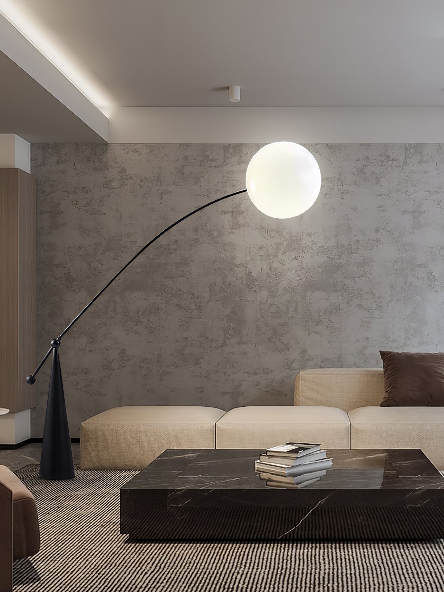 Opal Arc Floor Lamp - Blowlighting